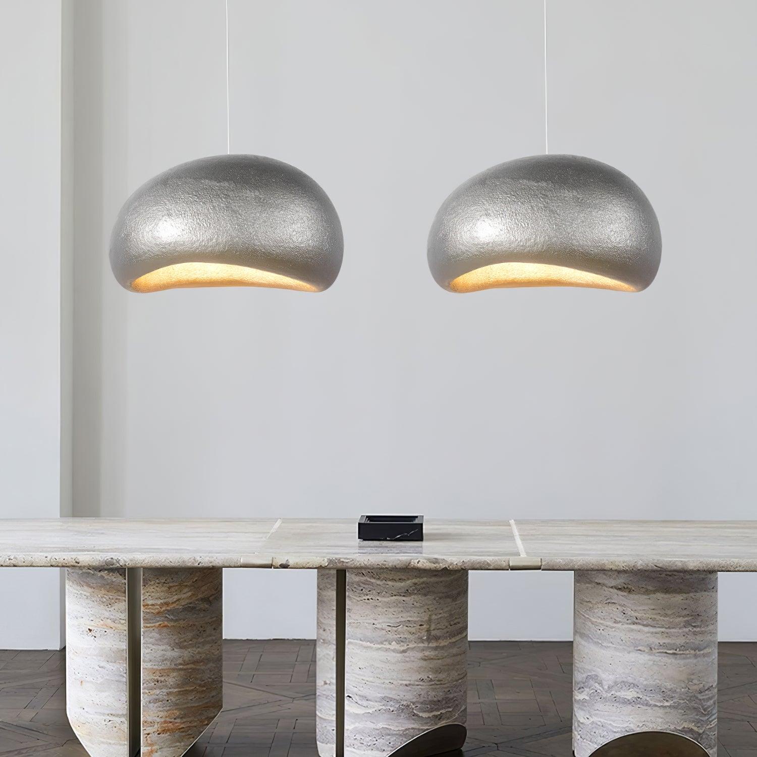 Pendant Lamp Pebble Inspired Organic Form Soft Glow Modern Artistic - Neutralighting