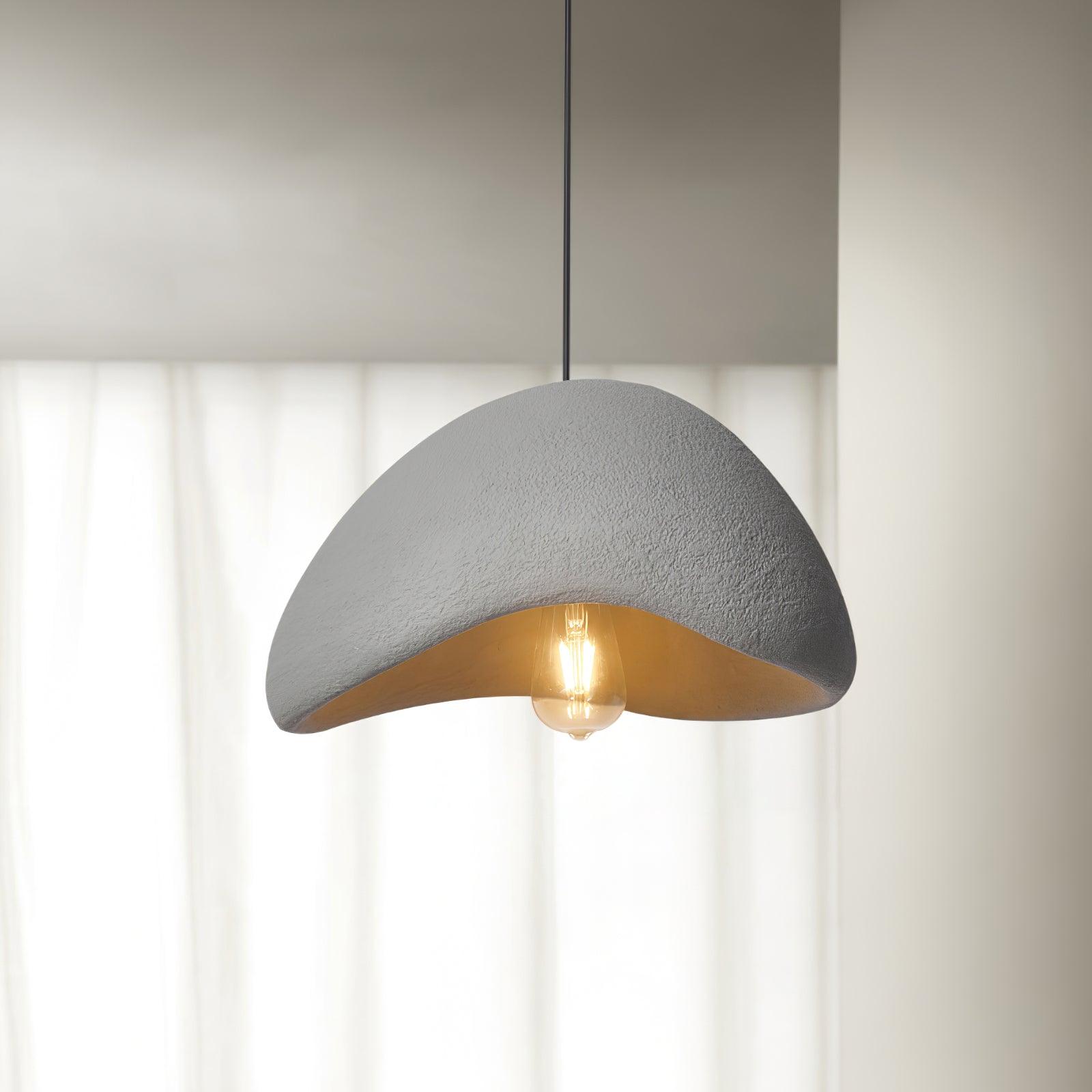 Pendant Lamp Organic Curved Shade Soft Texture Modern Artistic - Neutralighting