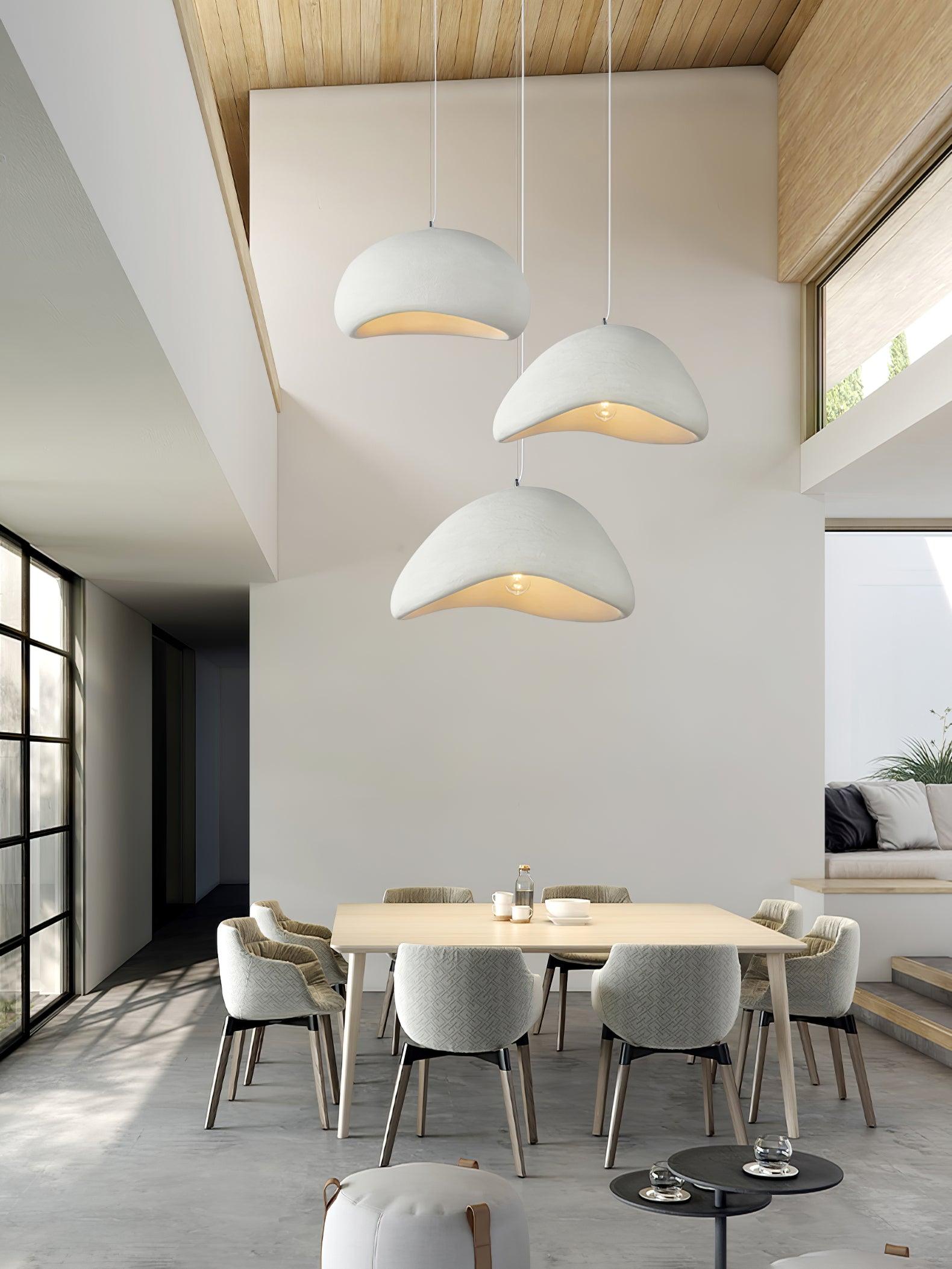 Pendant Lamp Organic Curved Shade Soft Texture Modern Artistic - Neutralighting