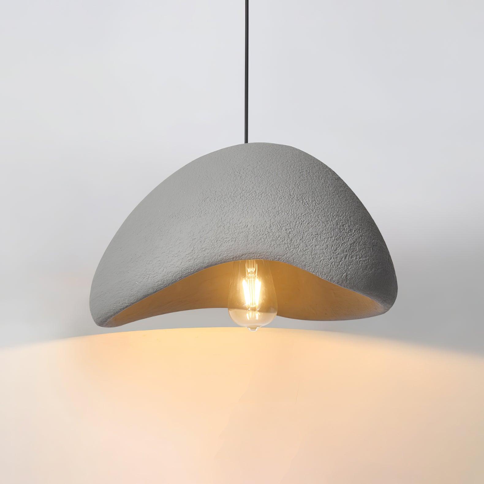 Pendant Lamp Organic Curved Shade Soft Texture Modern Artistic - Neutralighting