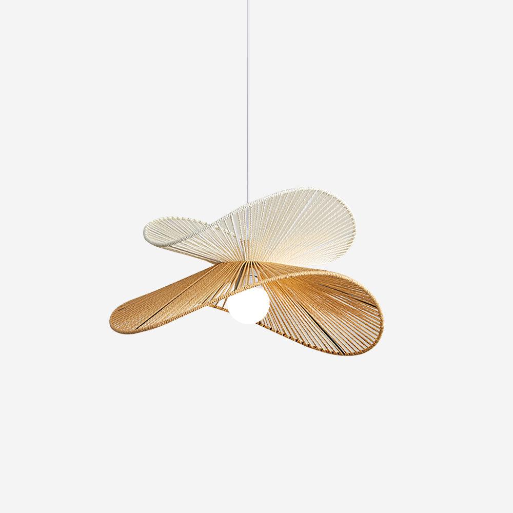 Pendant Lamp Woven Hemp Shade Sculptural Natural Modern - Neutralighting