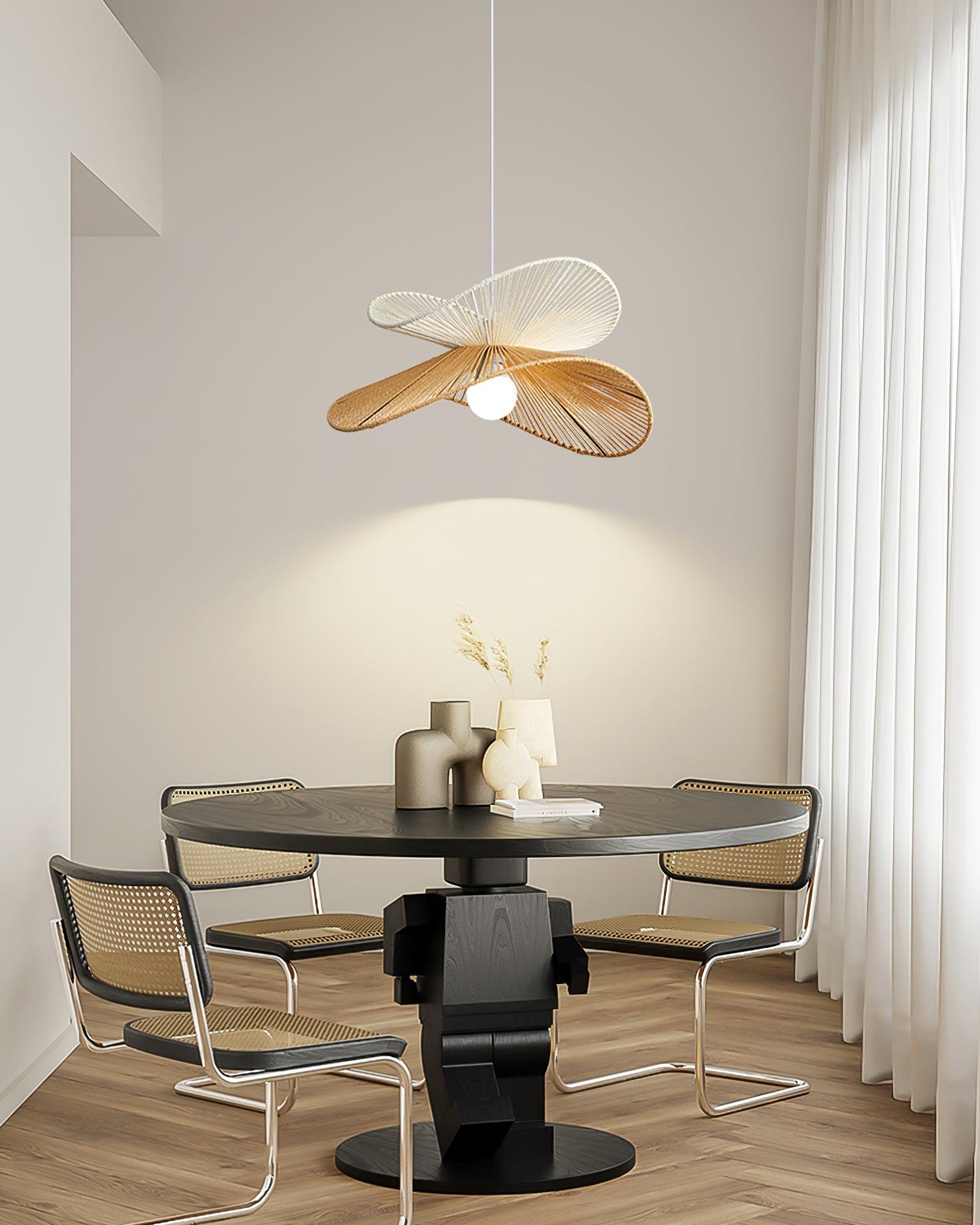 Pendant Lamp Woven Hemp Shade Sculptural Natural Modern - Neutralighting