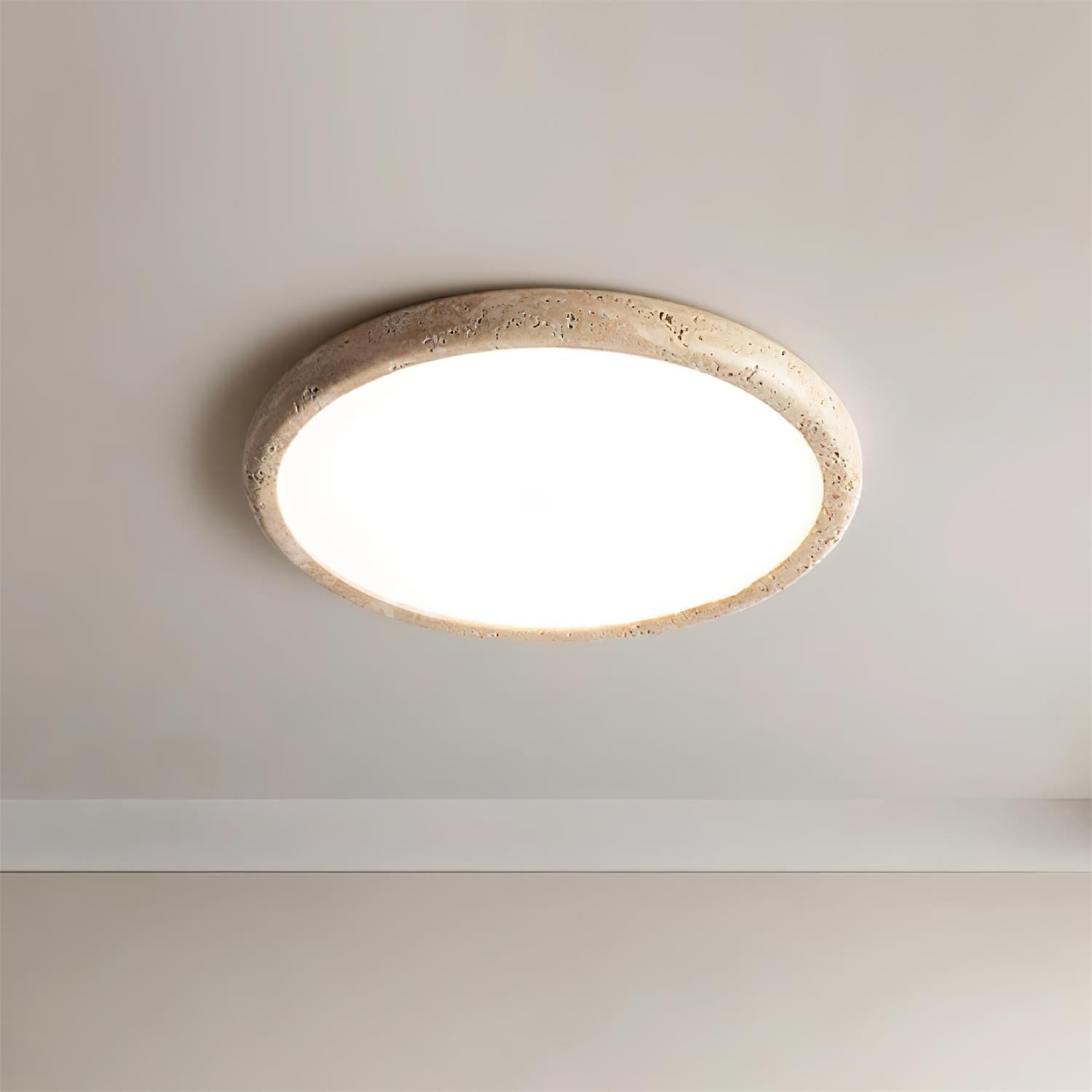 Lunaro Travertine Ceiling Light - Neutralighting