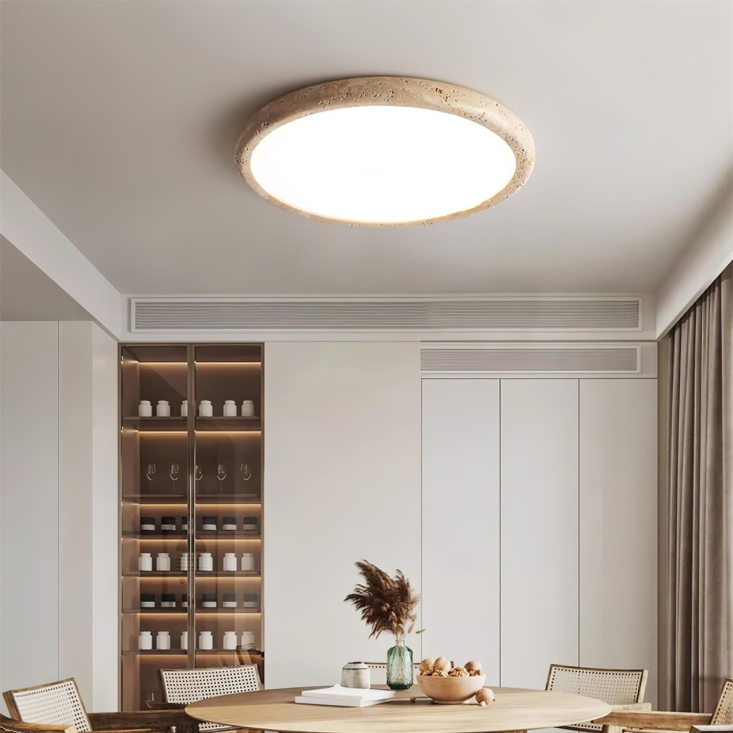 Lunaro Travertine Ceiling Light - Neutralighting