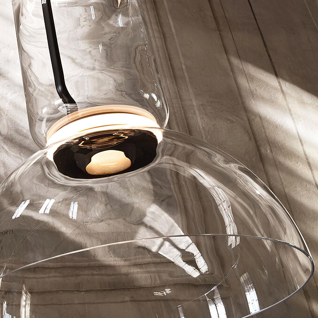 Virelo Stacked Glass Cylinder Pendant Light - Neutralighting
