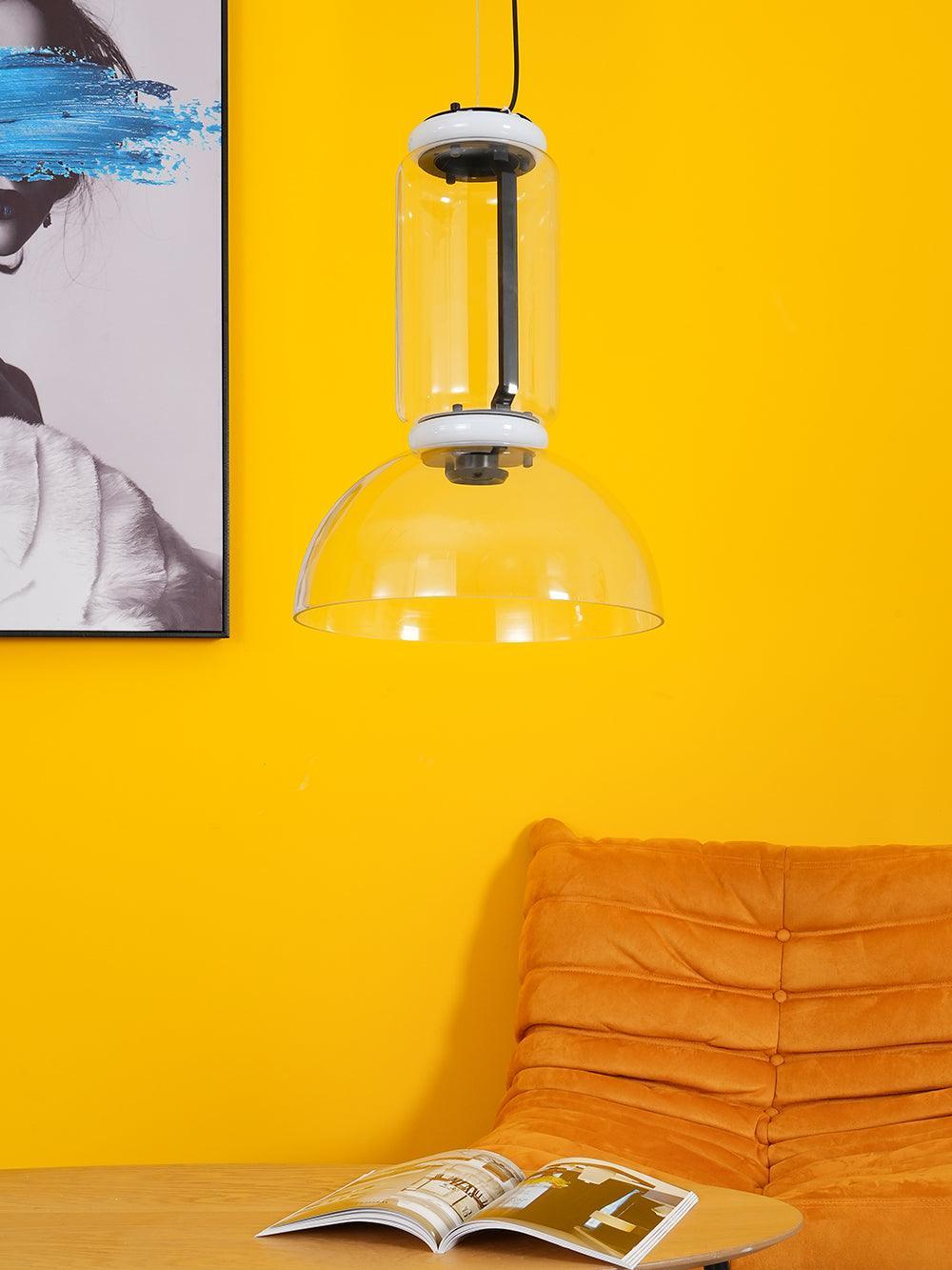 Virelo Stacked Glass Cylinder Pendant Light - Neutralighting