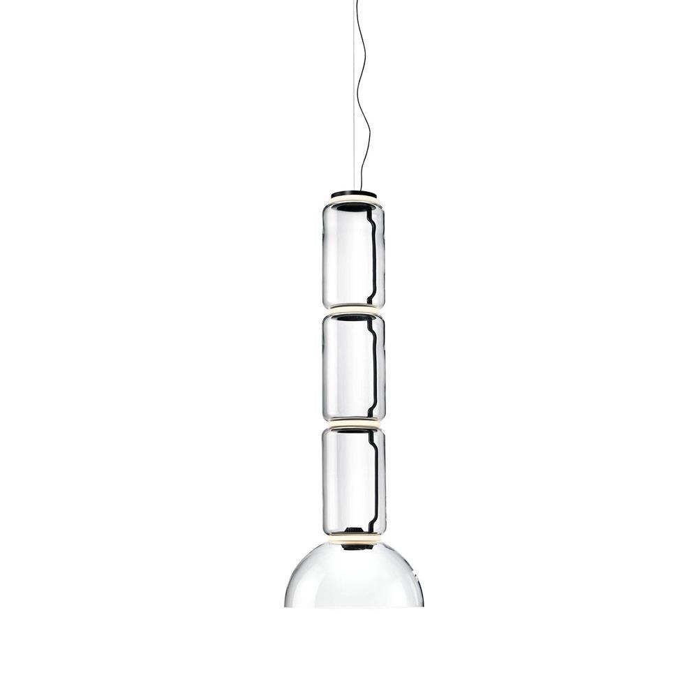 Virelo Stacked Glass Cylinder Pendant Light - Neutralighting