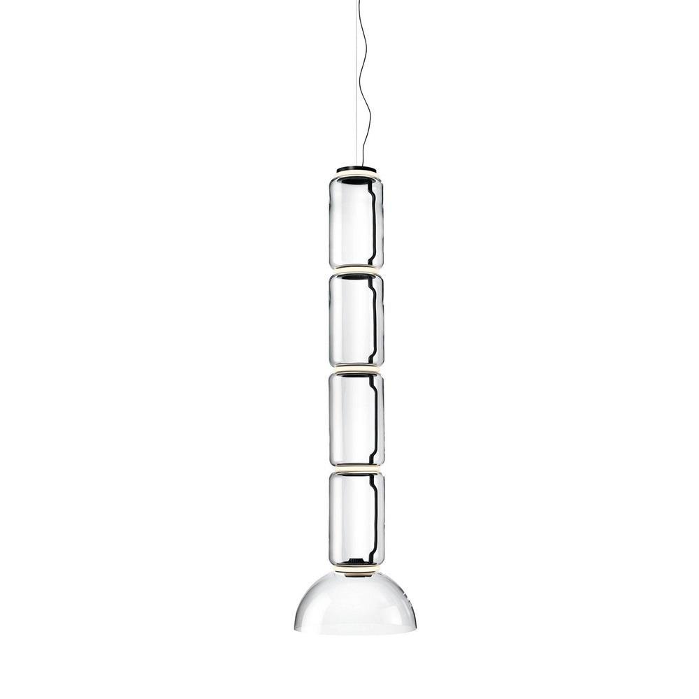 Virelo Stacked Glass Cylinder Pendant Light - Neutralighting