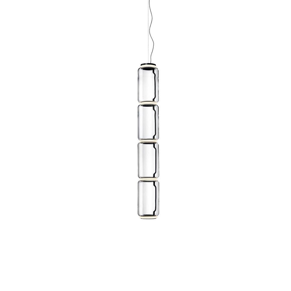 Virelo Stacked Glass Cylinder Pendant Light - Neutralighting