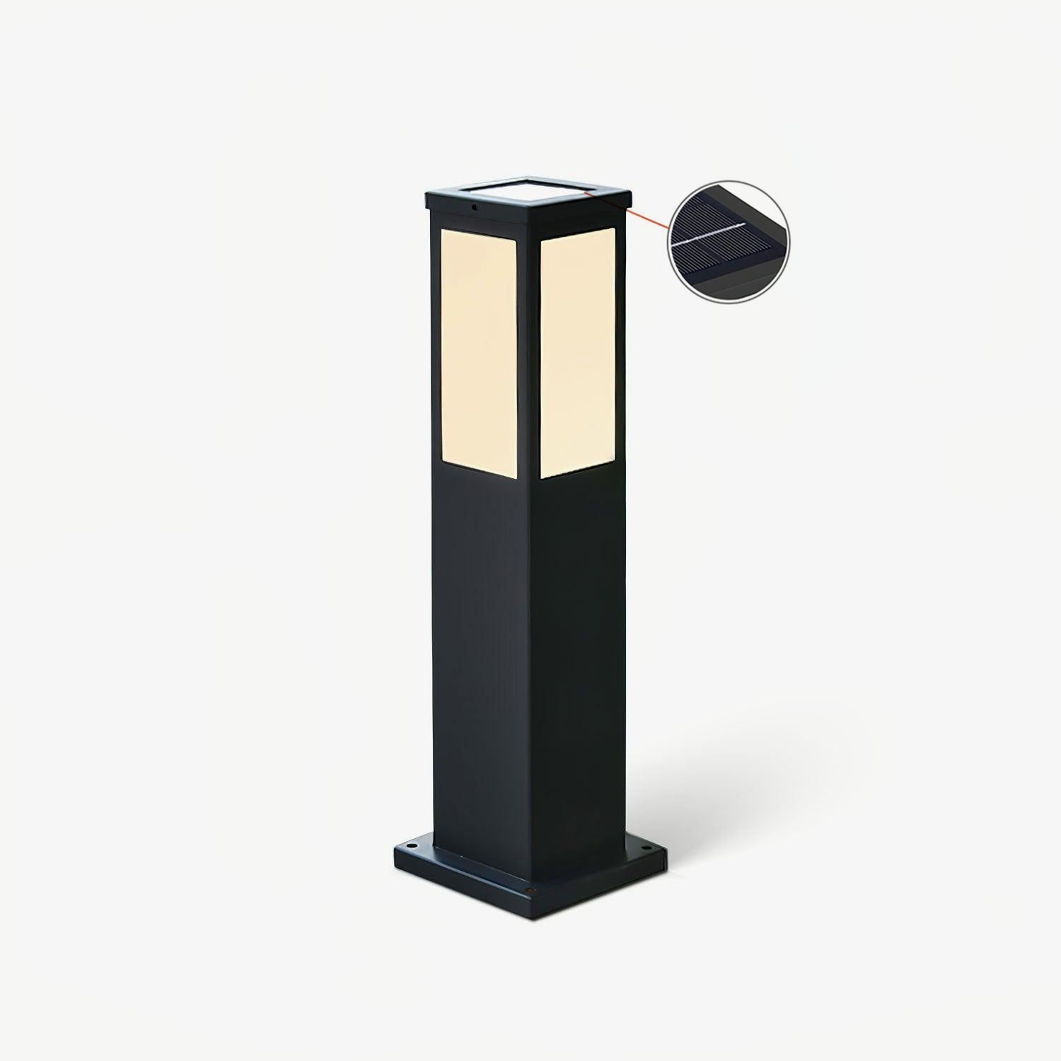 Leo Bollard Solar Outdoor Light - Neutralighting