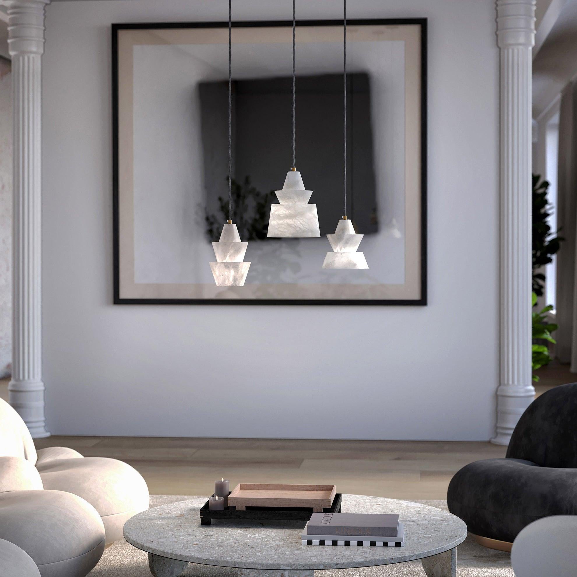 Strata Alabaster Pendant Light - Neutralighting