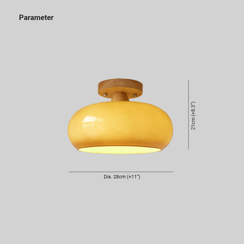 Charlotte Flush Mount Ceiling Light Wood - Neutralighting
