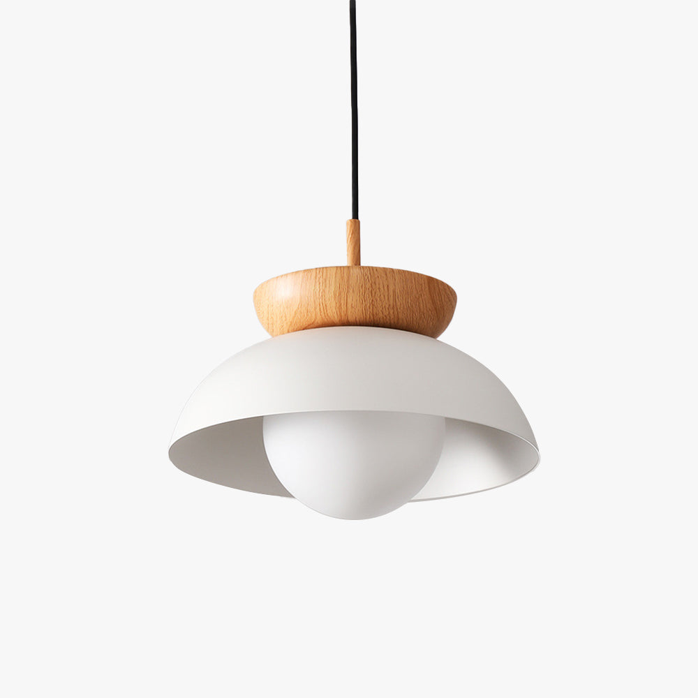 Muto Nordic Pendant Light/Flush Mount Ceiling Light Wood/Metal Black Kitchen Balcony - Neutralighting