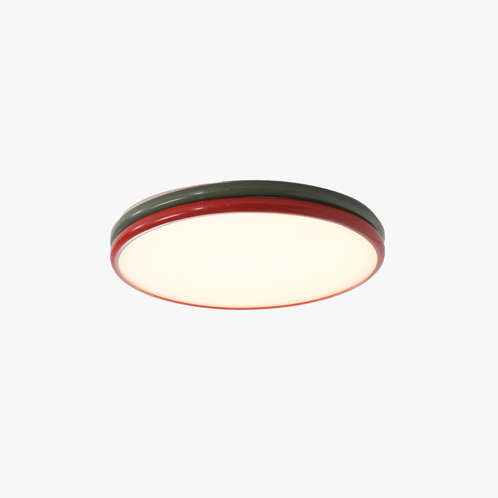 Arisha Modern LED Flush Mount Ceiling Light Red Living Room Bedroom - Neutralighting