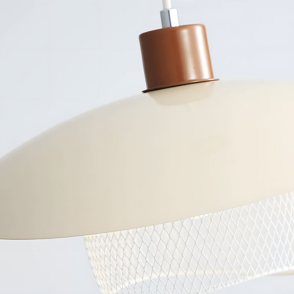 Arisha Modern LED Pendant Light Beige/Green/Wood Dining Room - Neutralighting