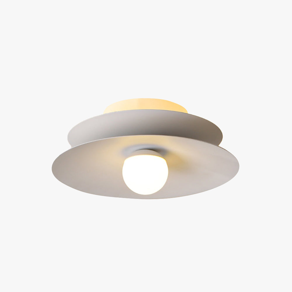 Arisha Modern Flush Mount Ceiling Light White Red Black Metal Balcony - Neutralighting