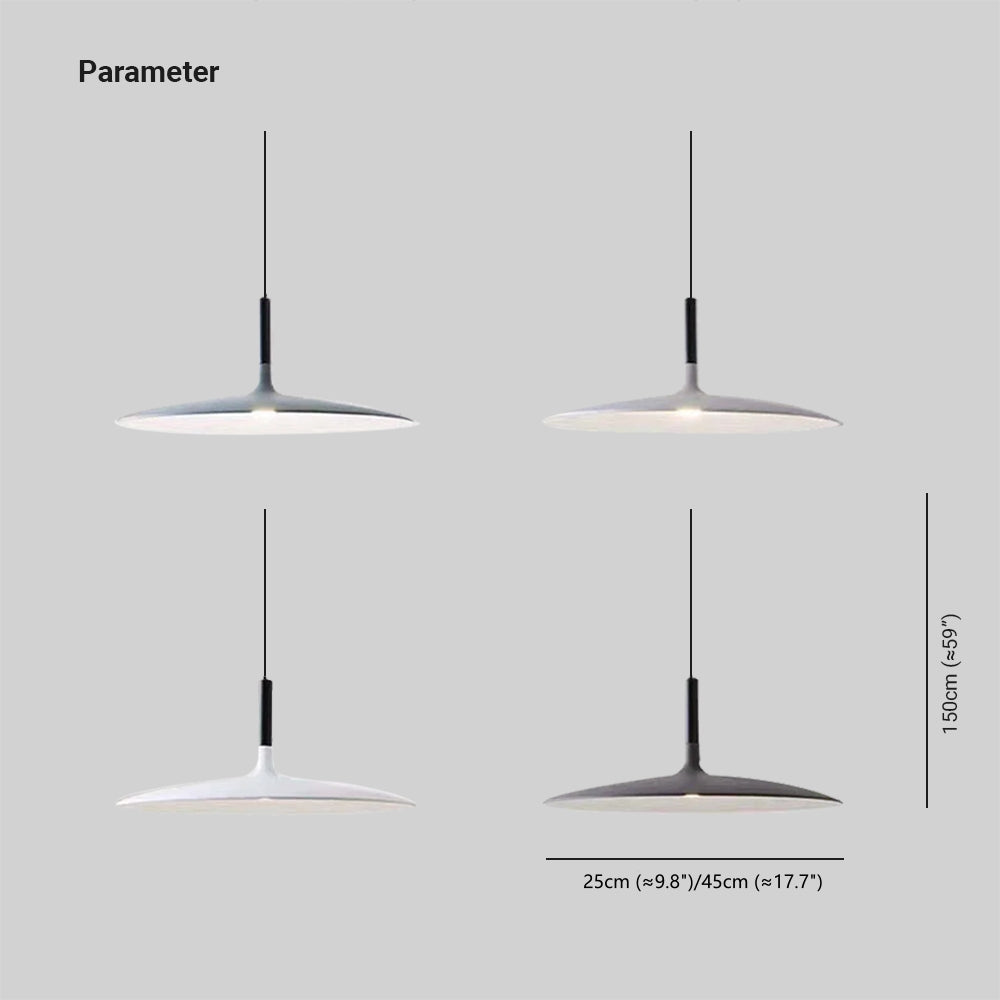 Rava Pendant Light Pan, Plate Shape Modern Design - Neutralighting