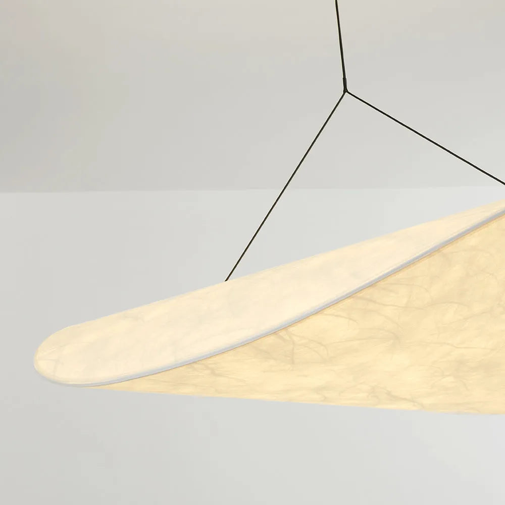 Ritta Vintage Art Deco Pendant Light Metal Silk White Living Room/Hall/Art Gallery - Neutralighting