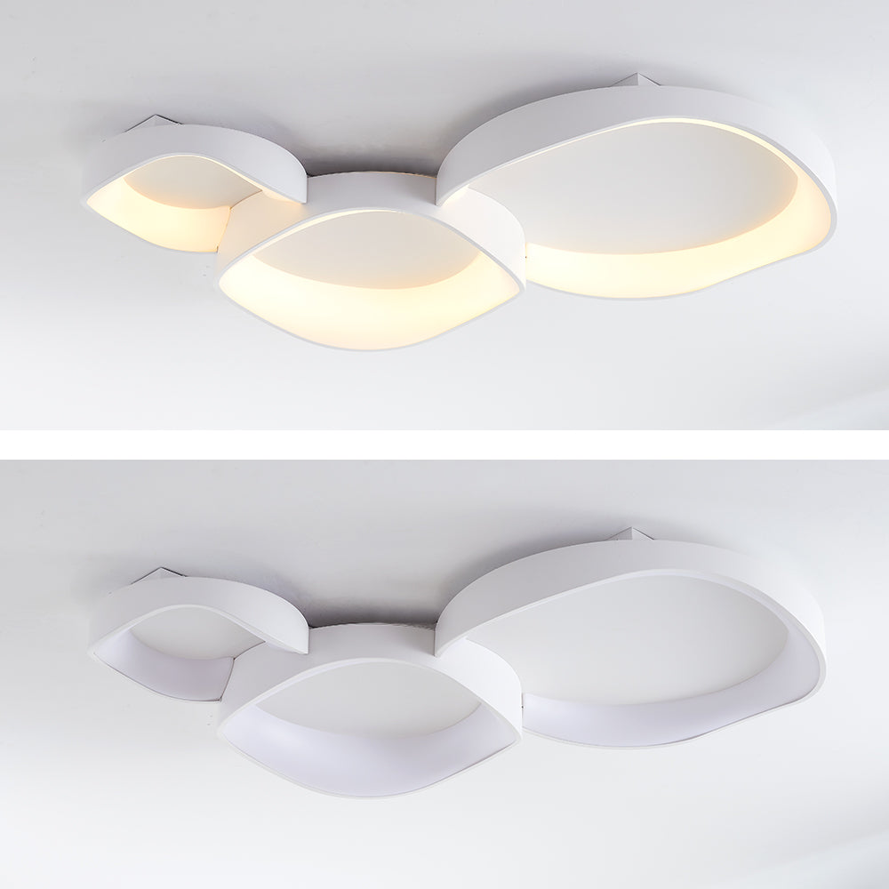 Arisha Modern Wave Flush Mount Ceiling Light - Neutralighting