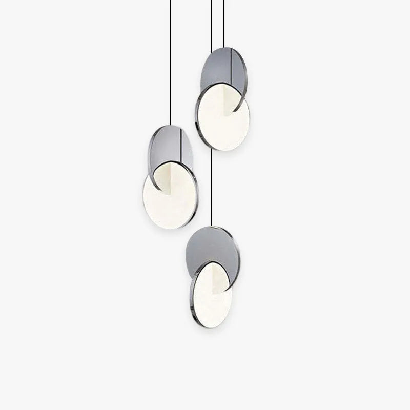 Arisha Pendant Light, Disc, Gold/Silver - Neutralighting