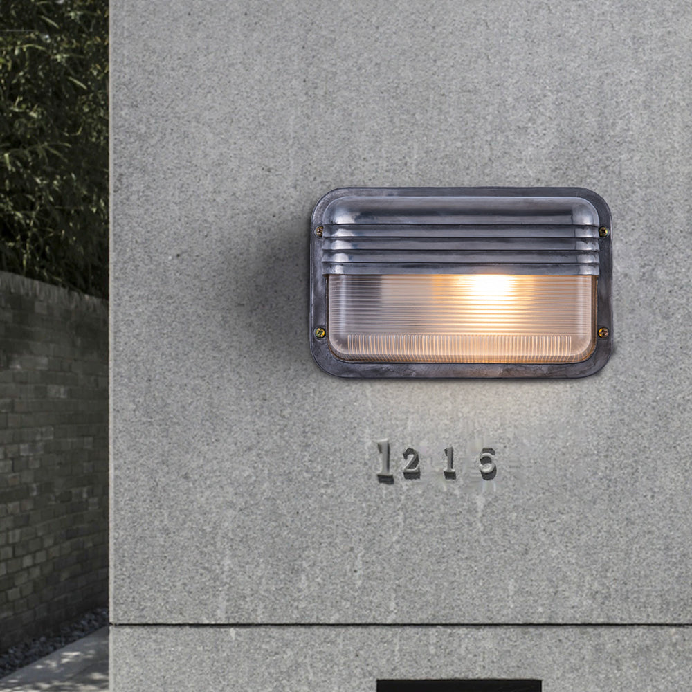 Wyre Wall Lamp Geometric Modern Metal Glass Outdoor - Neutralighting