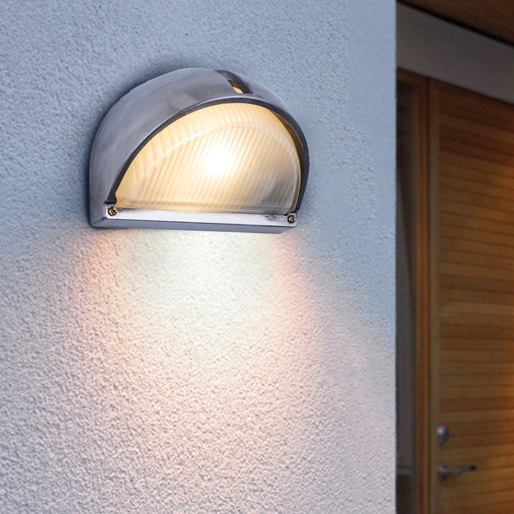 Wyre Wall Lamp Geometric Modern Metal Glass Outdoor - Neutralighting