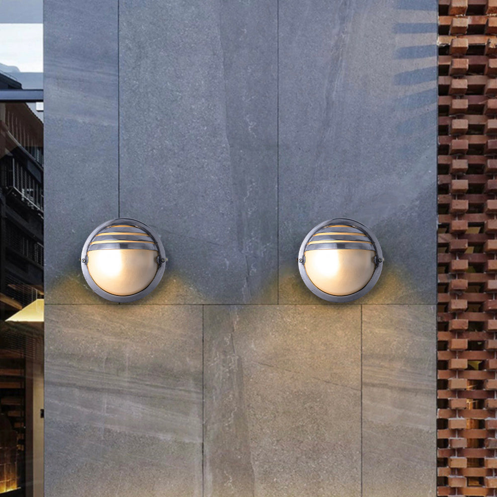 Wyre Wall Lamp Geometric Modern Metal Glass Outdoor - Neutralighting
