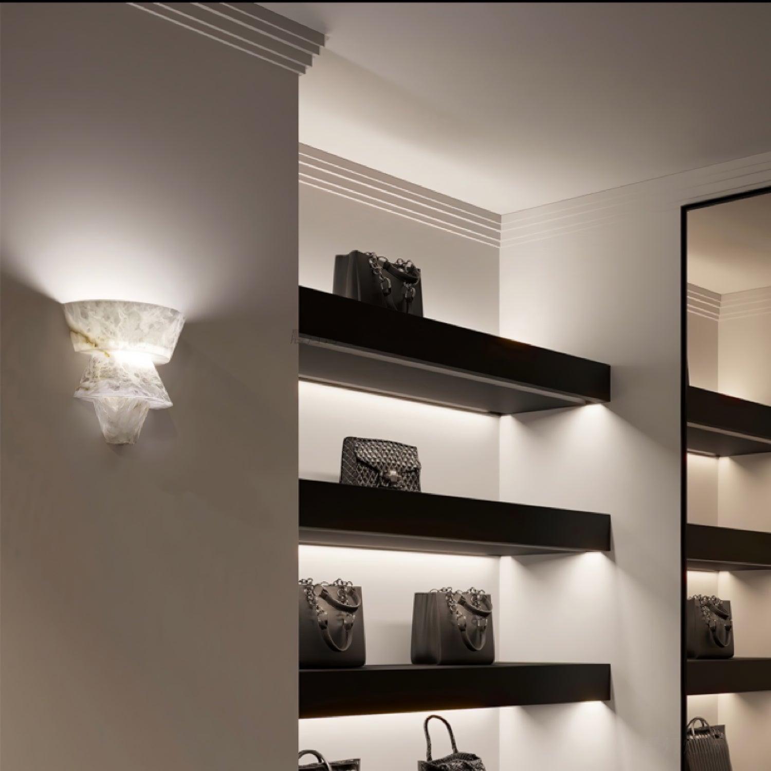 Vyloren Tiered Alabaster Wall Light - Neutralighting