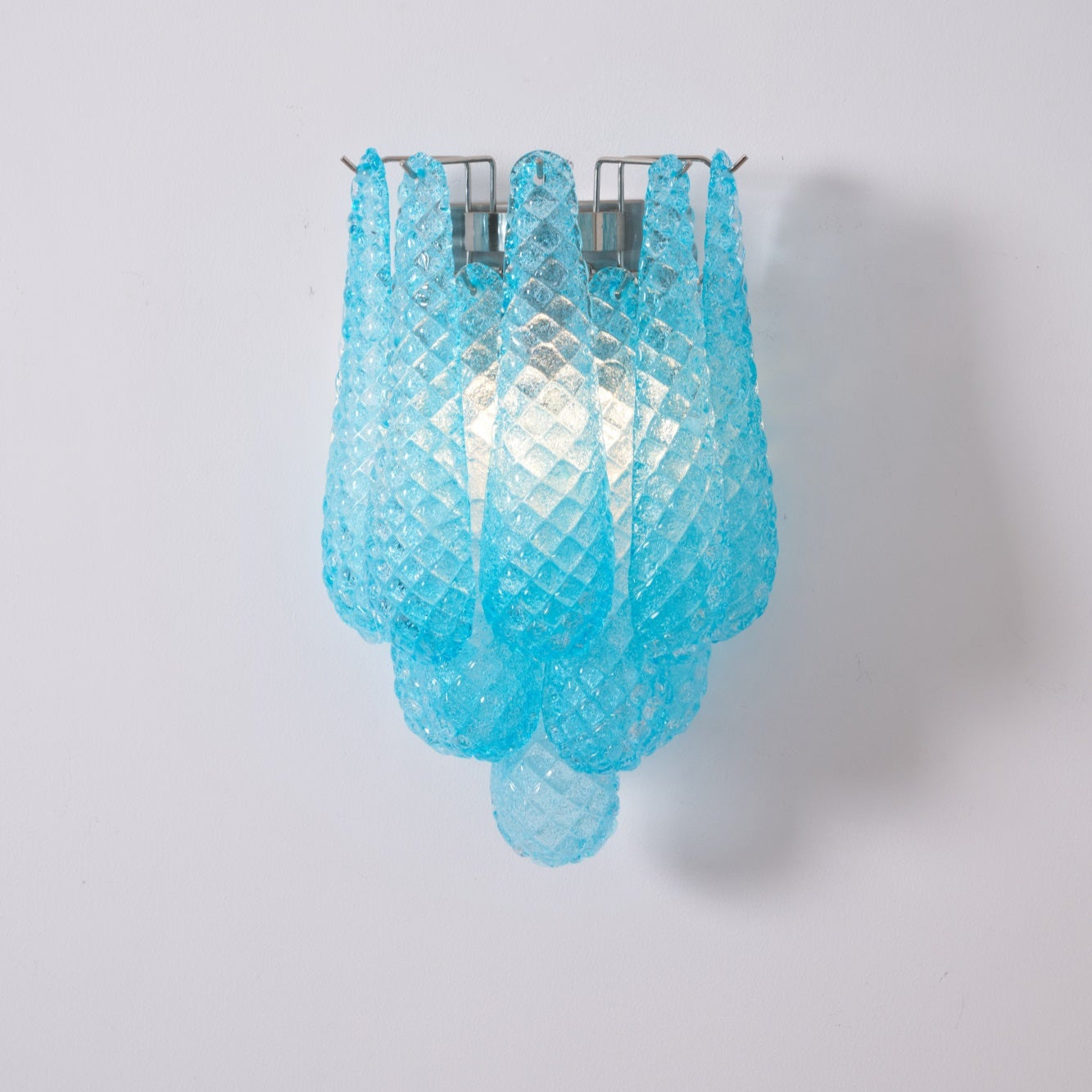 Aurora Wall Lamp Pink Teardrop Glass Floral Artistic - Neutralighting