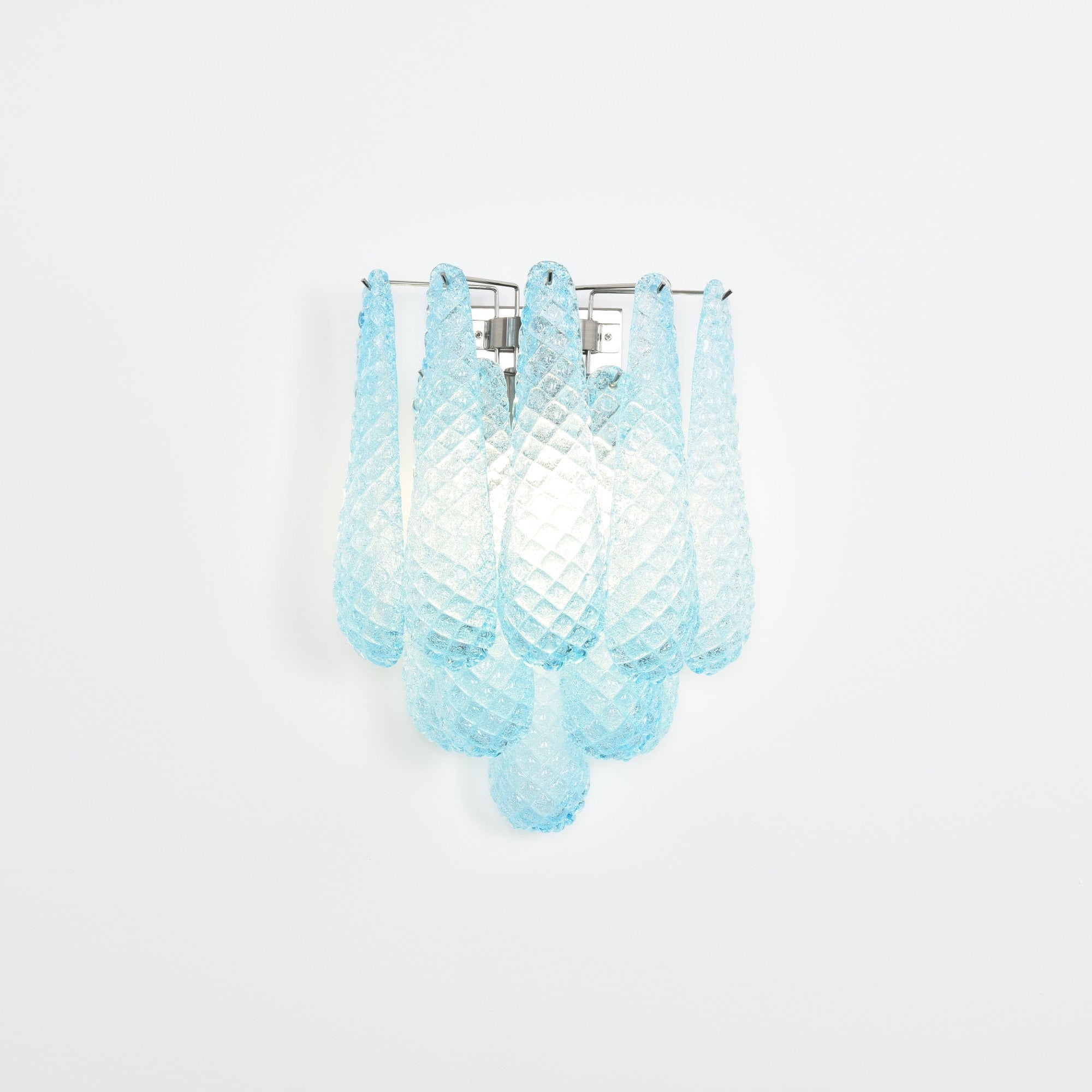 Aurora Wall Lamp Pink Teardrop Glass Floral Artistic - Neutralighting