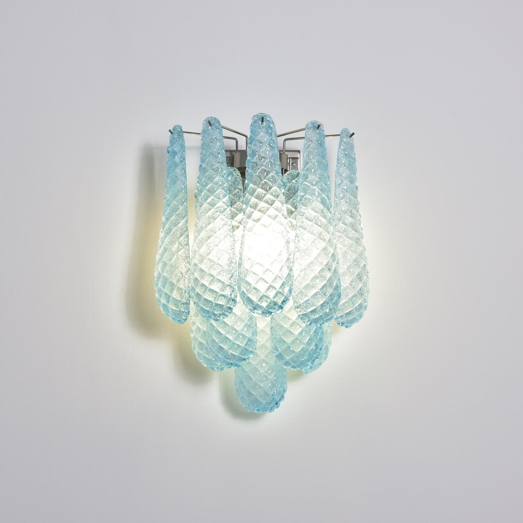 Aurora Wall Lamp Pink Teardrop Glass Floral Artistic - Neutralighting