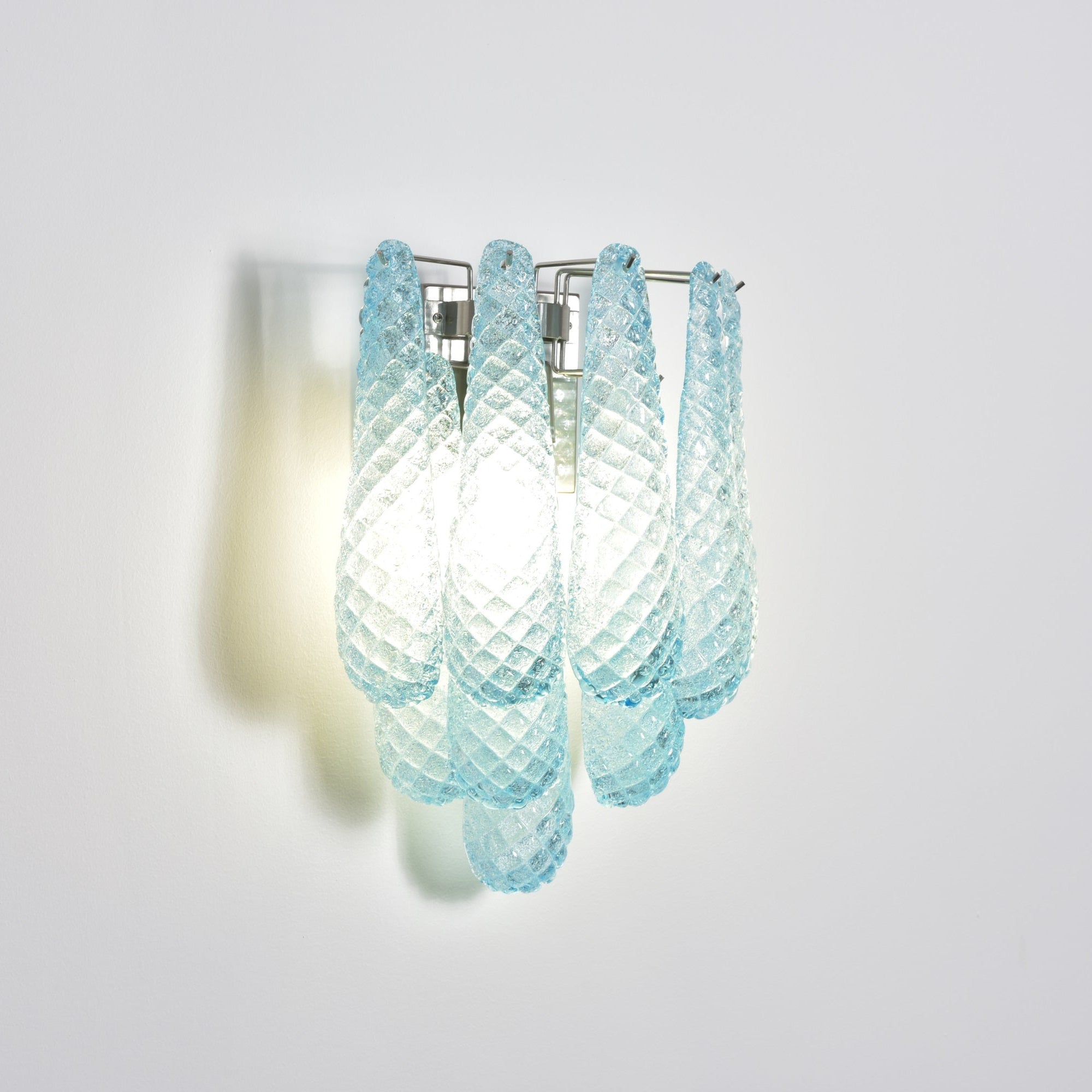 Aurora Wall Lamp Pink Teardrop Glass Floral Artistic - Neutralighting