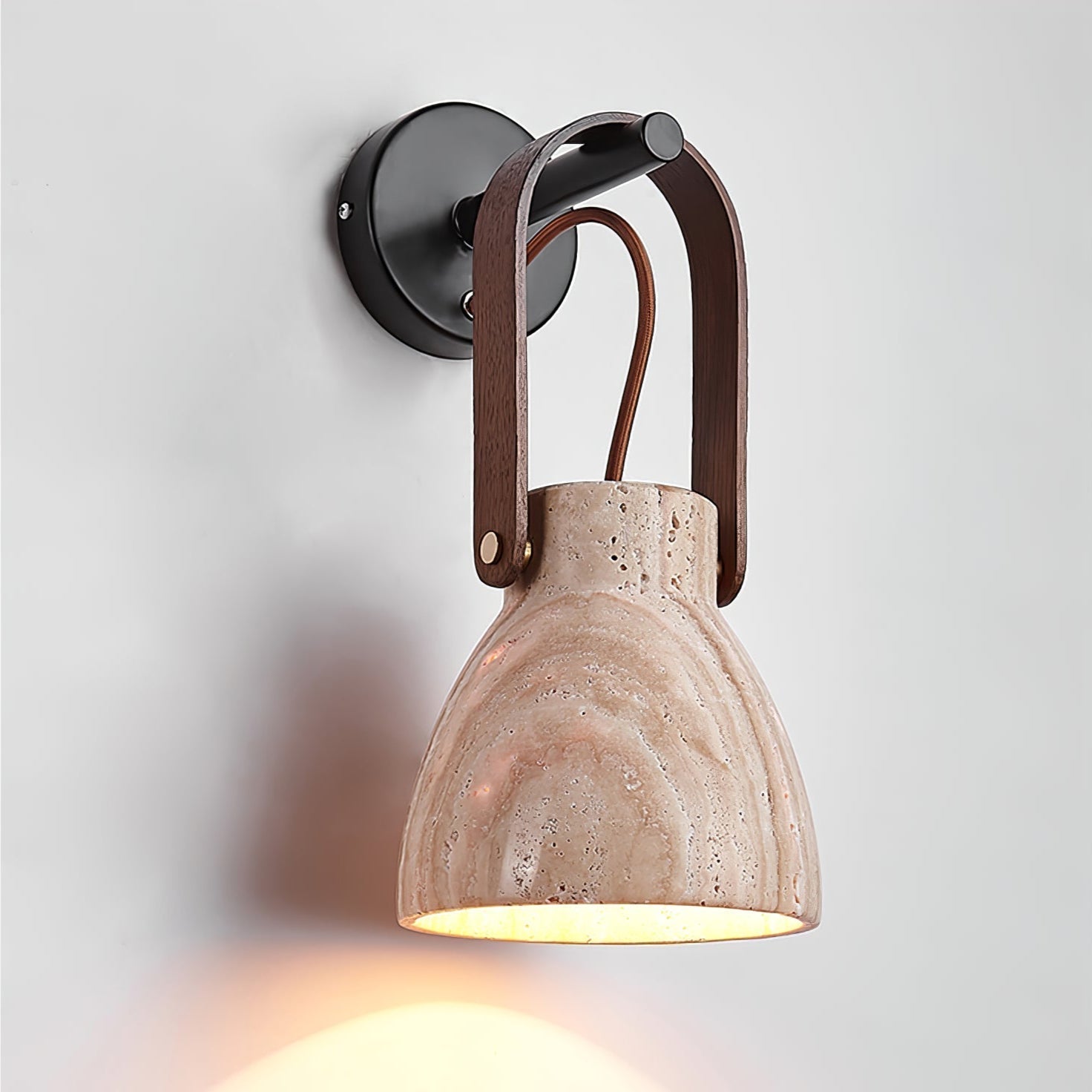 Travertine Lantern Wall Light - Neutralighting