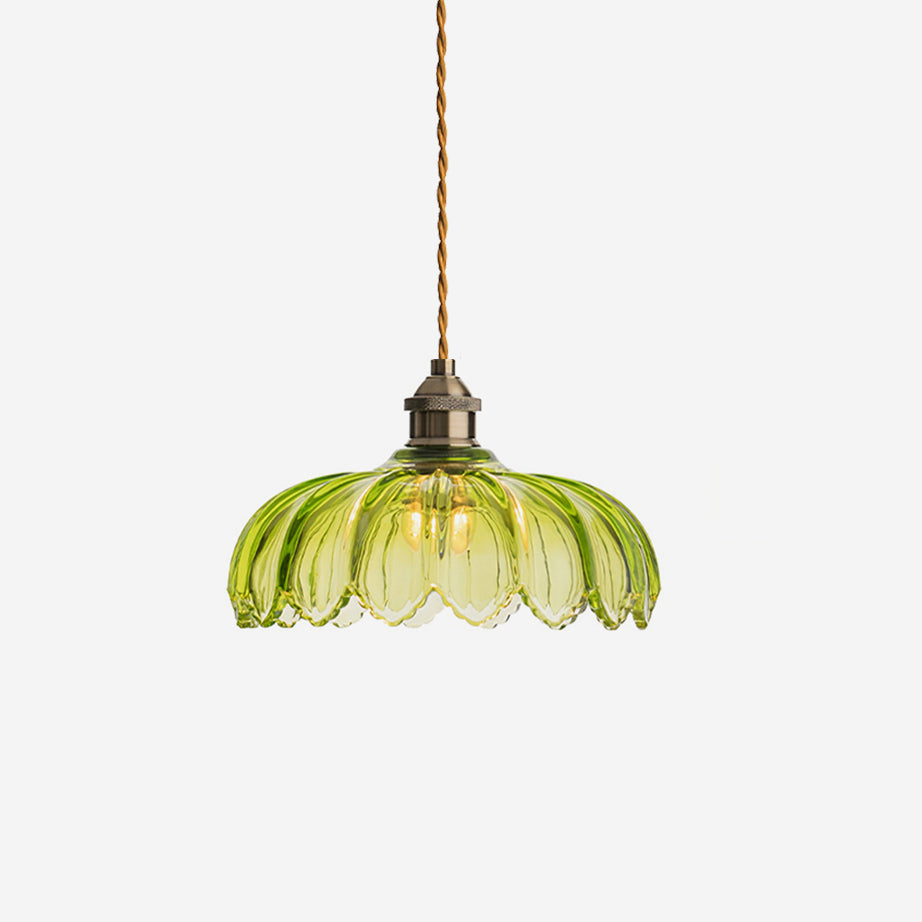 Limea Green Glass Flower Pendant Light - Neutralighting