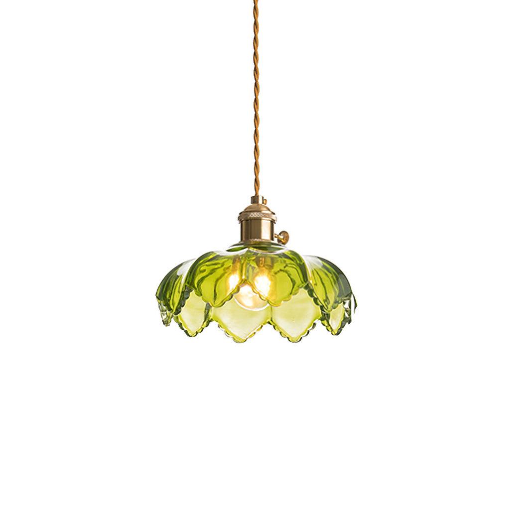 Limea Green Glass Flower Pendant Light - Neutralighting