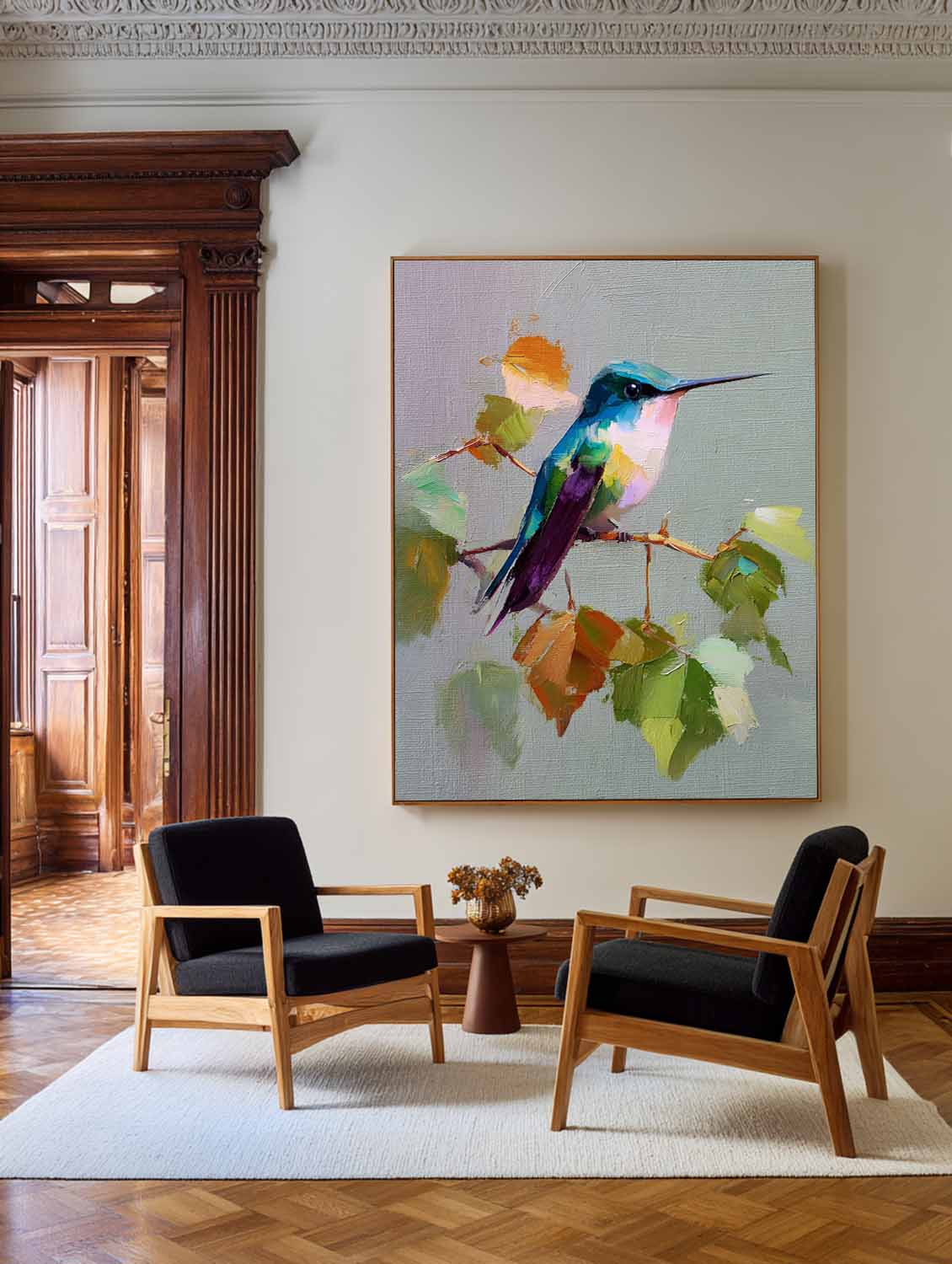 Modern Hummingbird Art ABAV618 - Neutralighting