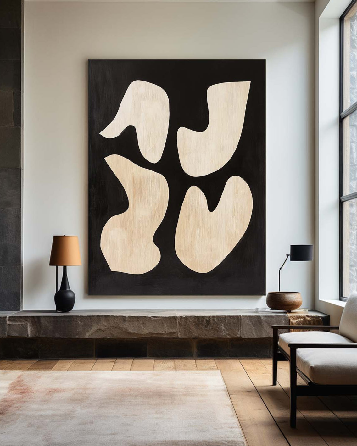 Modern Minimalist Painting ABAV555 - Neutralighting