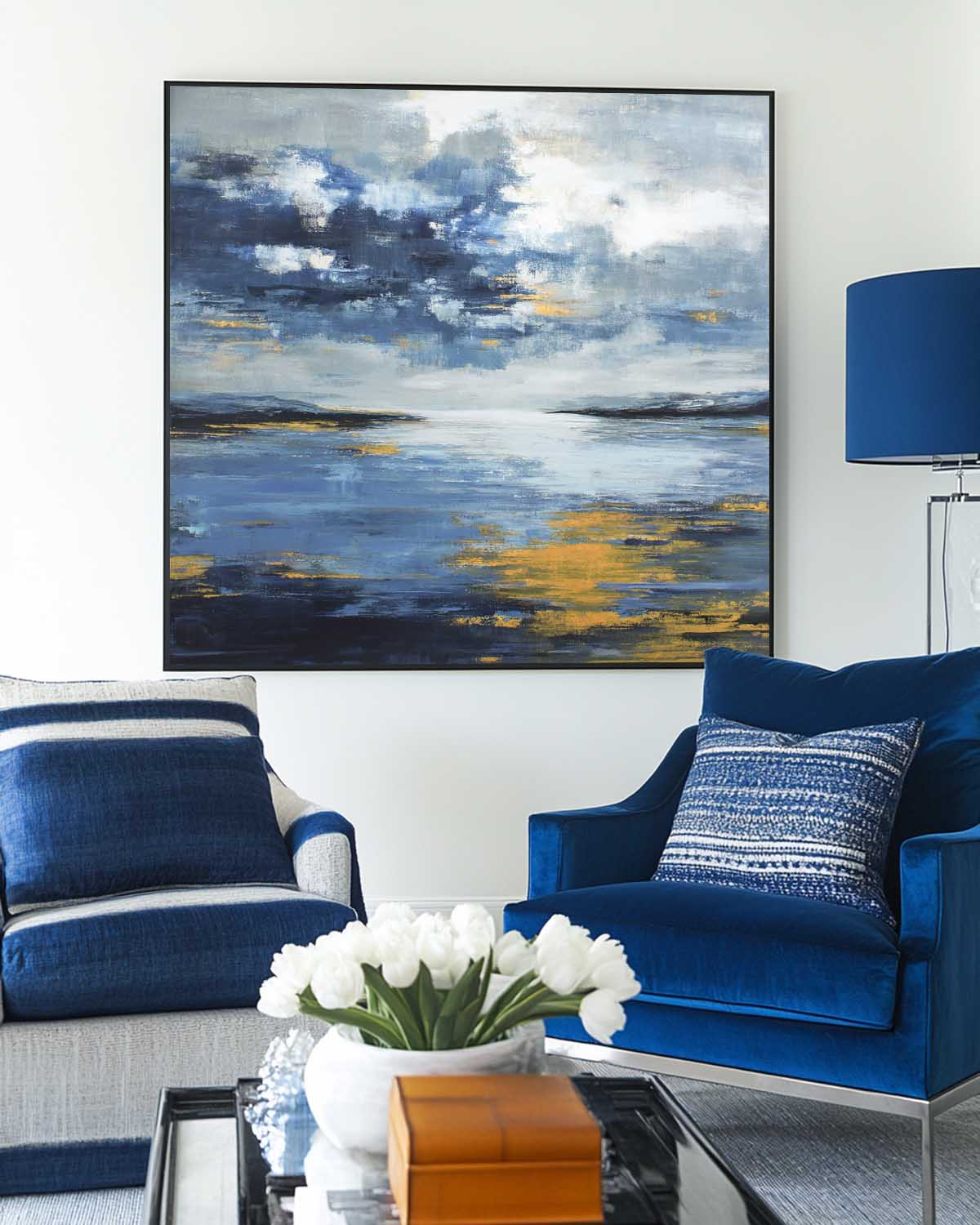 Abstract Seascape Oil Painting