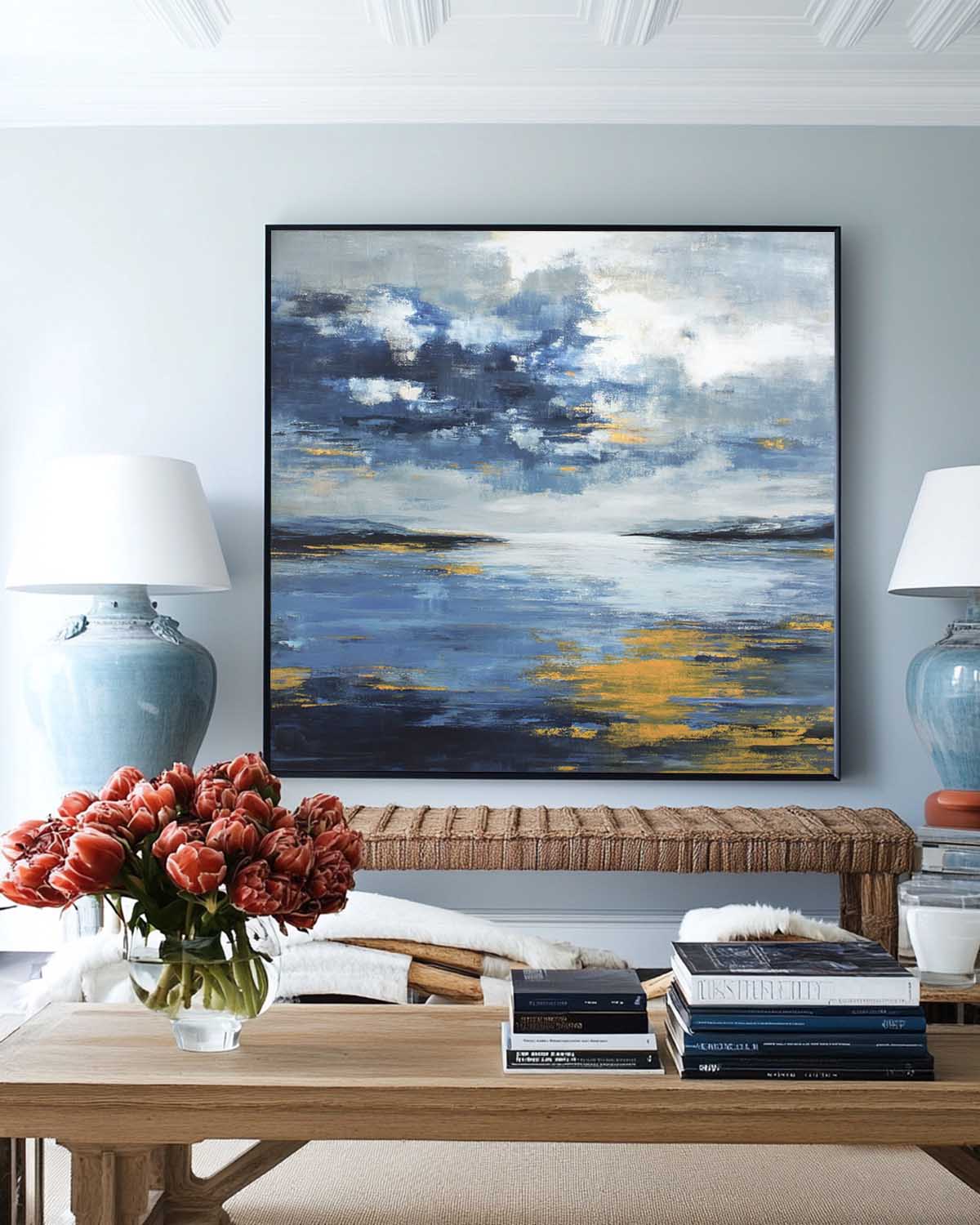 Abstract Seascape Oil Painting
