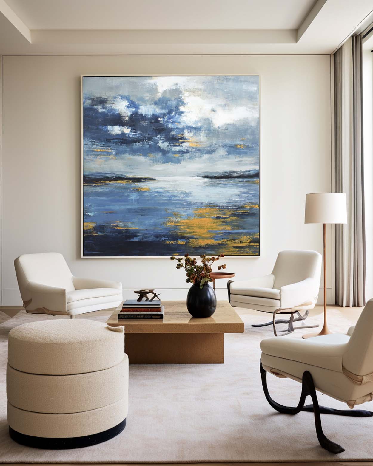 Abstract Seascape Oil Painting