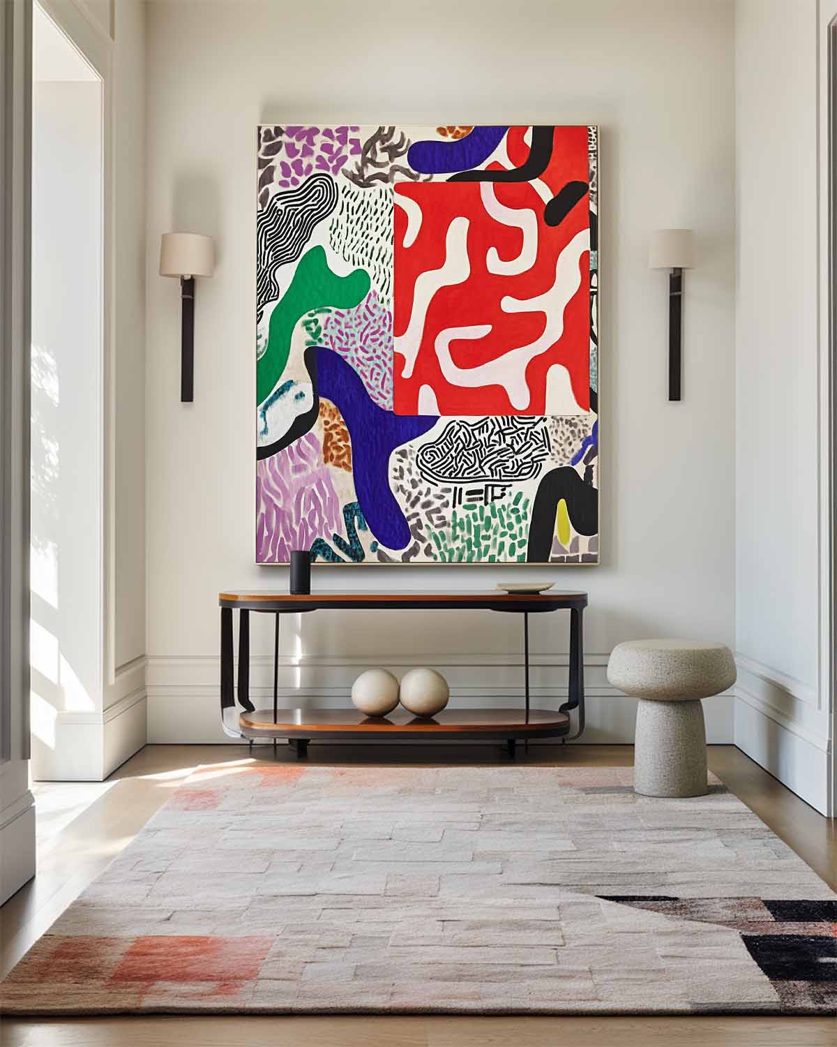 Modern Abstract Painting ABAV561 - Neutralighting
