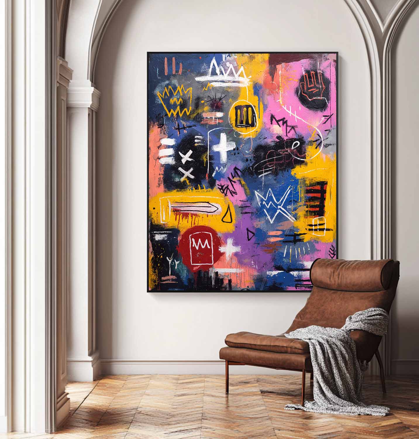 Graffiti Abstract Expressionist Oil Painting