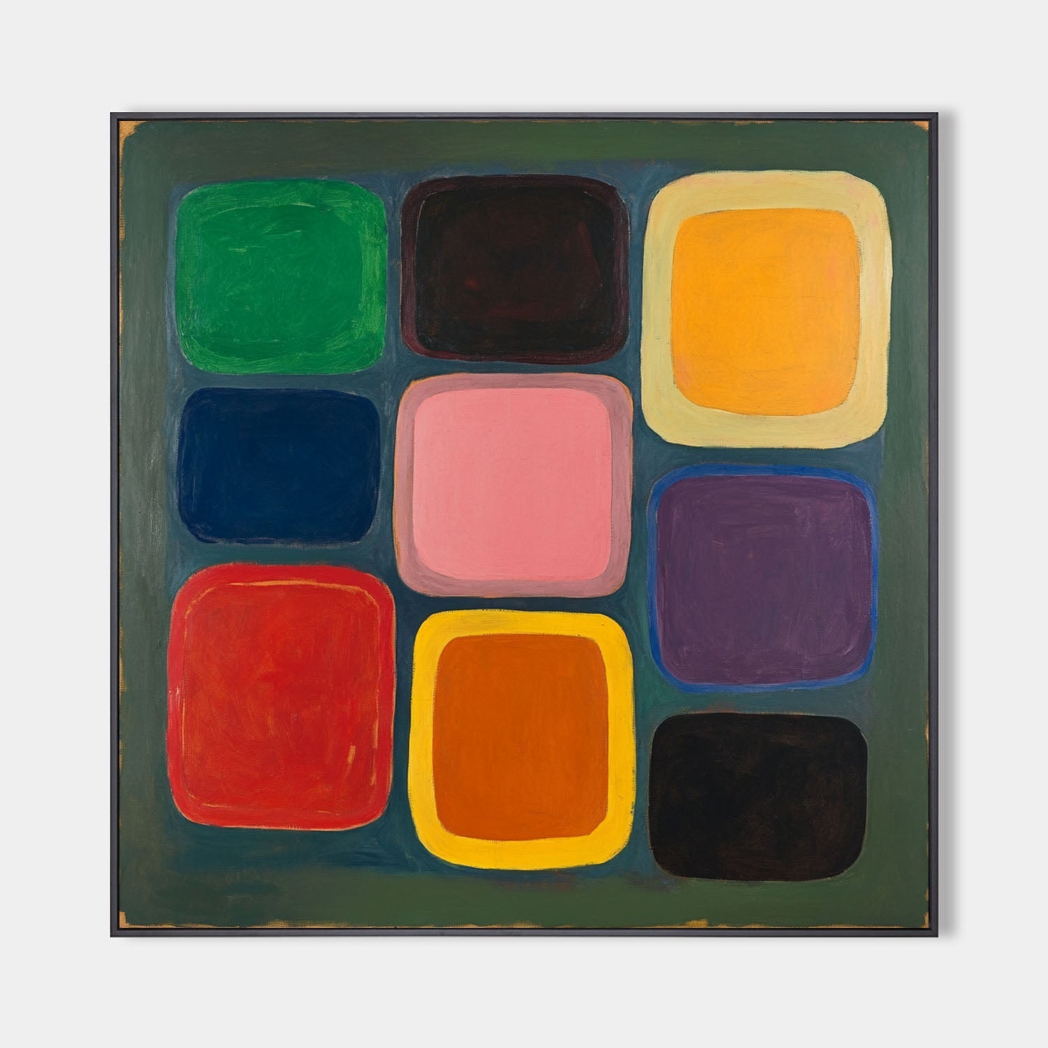 Multi‑Color Square Soft‑Edge Geometric‑Block Artwork