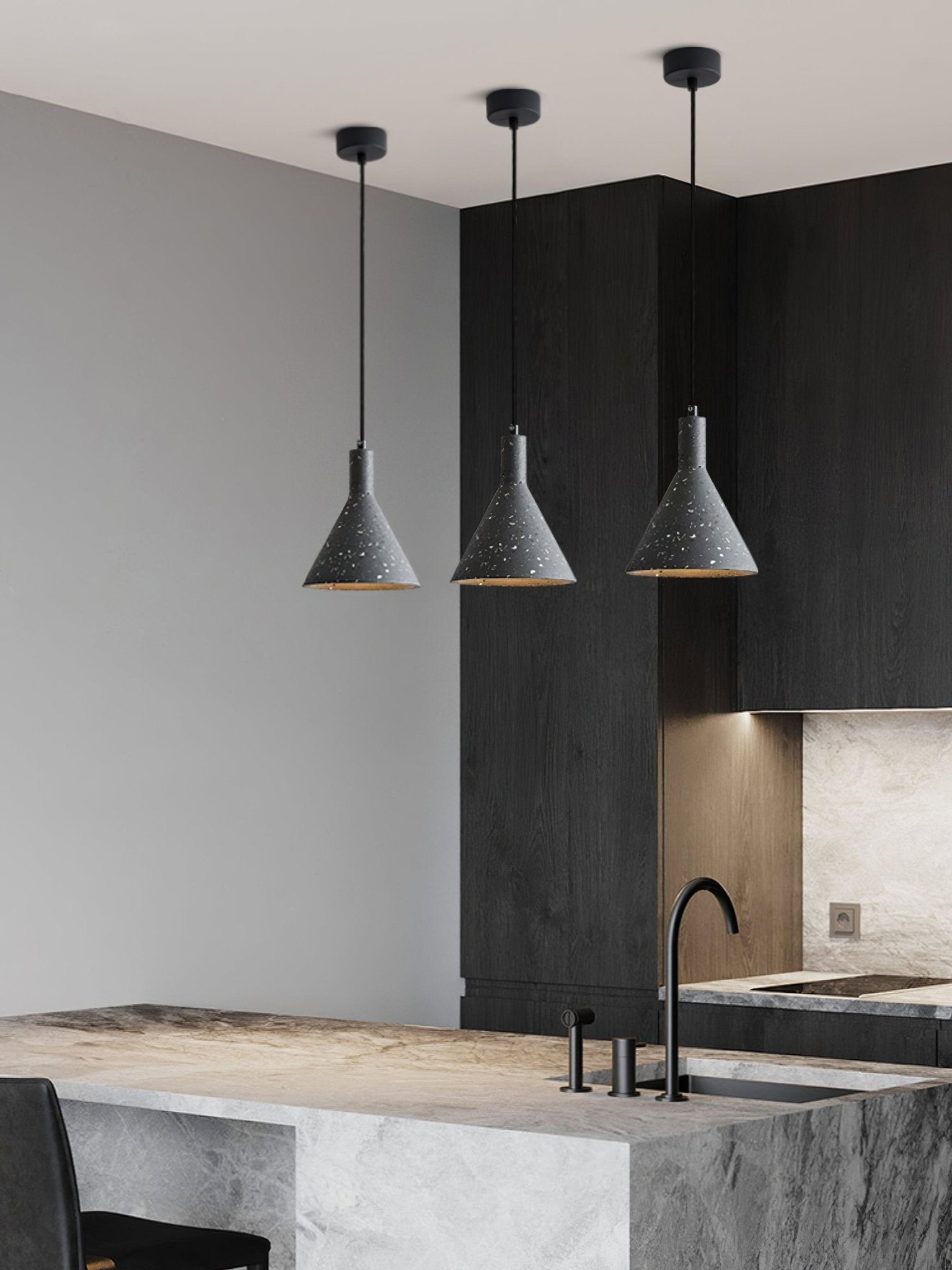 Aurshaor Minimalist Cement Pendant Light - Neutralighting