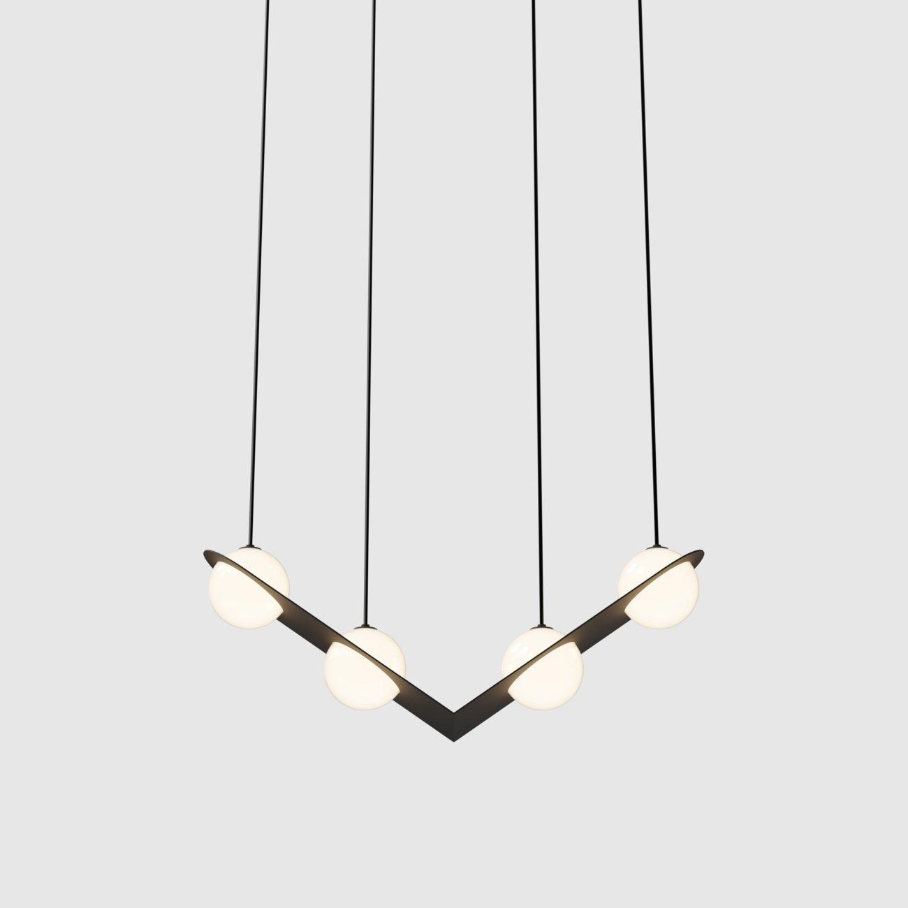 Selan Black Glass Pendant Lamp - Neutralighting