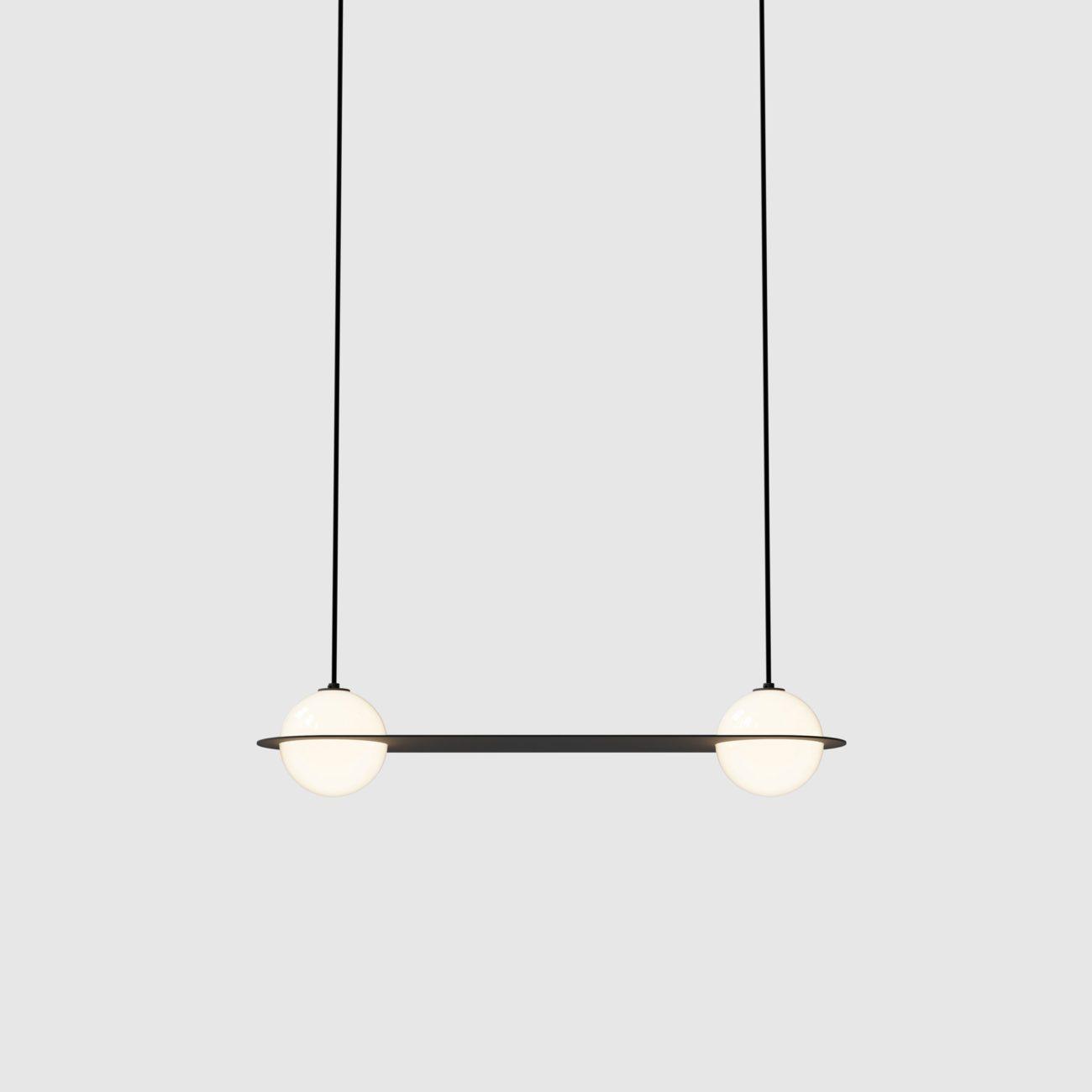 Selan Black Glass Pendant Lamp - Neutralighting