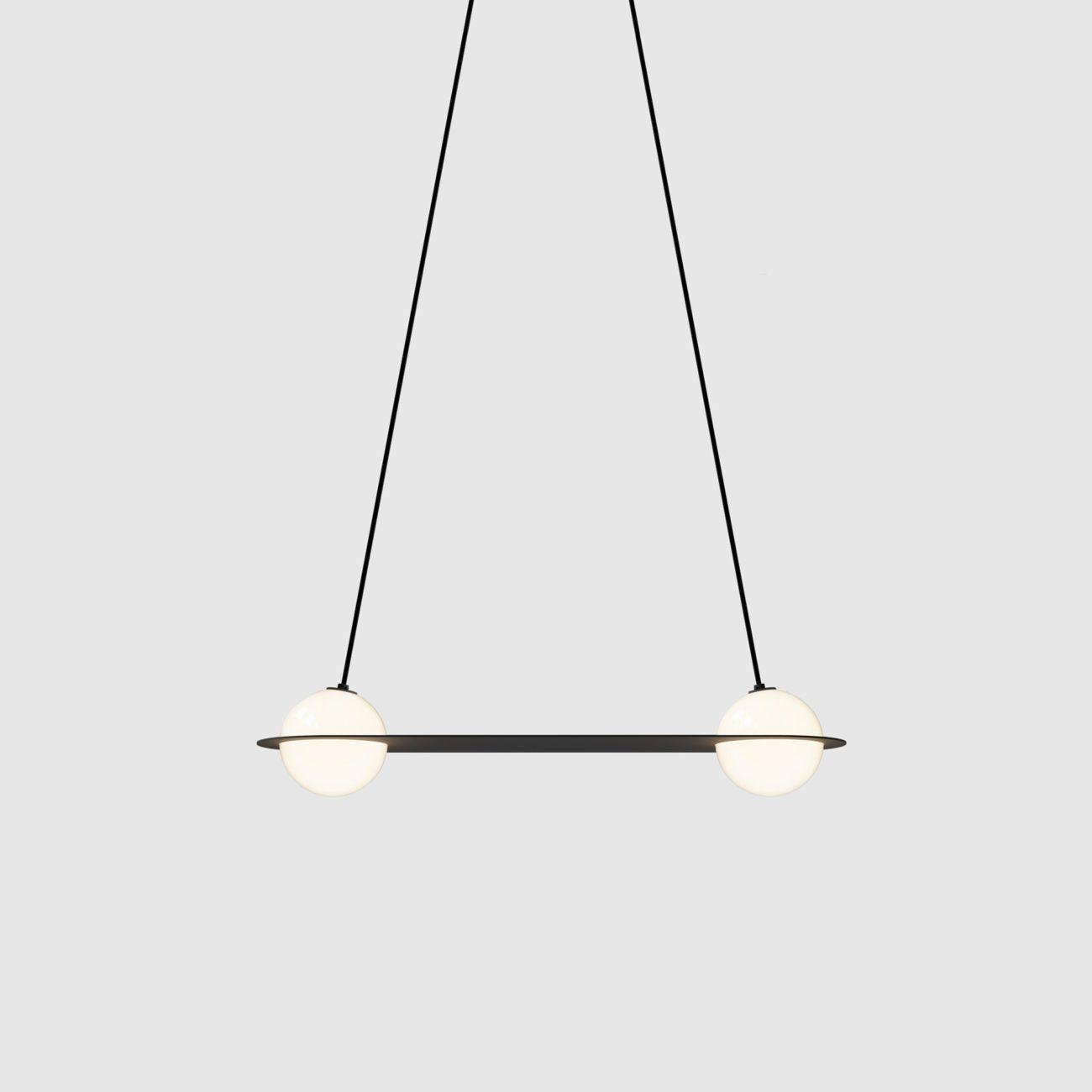 Selan Black Glass Pendant Lamp - Neutralighting