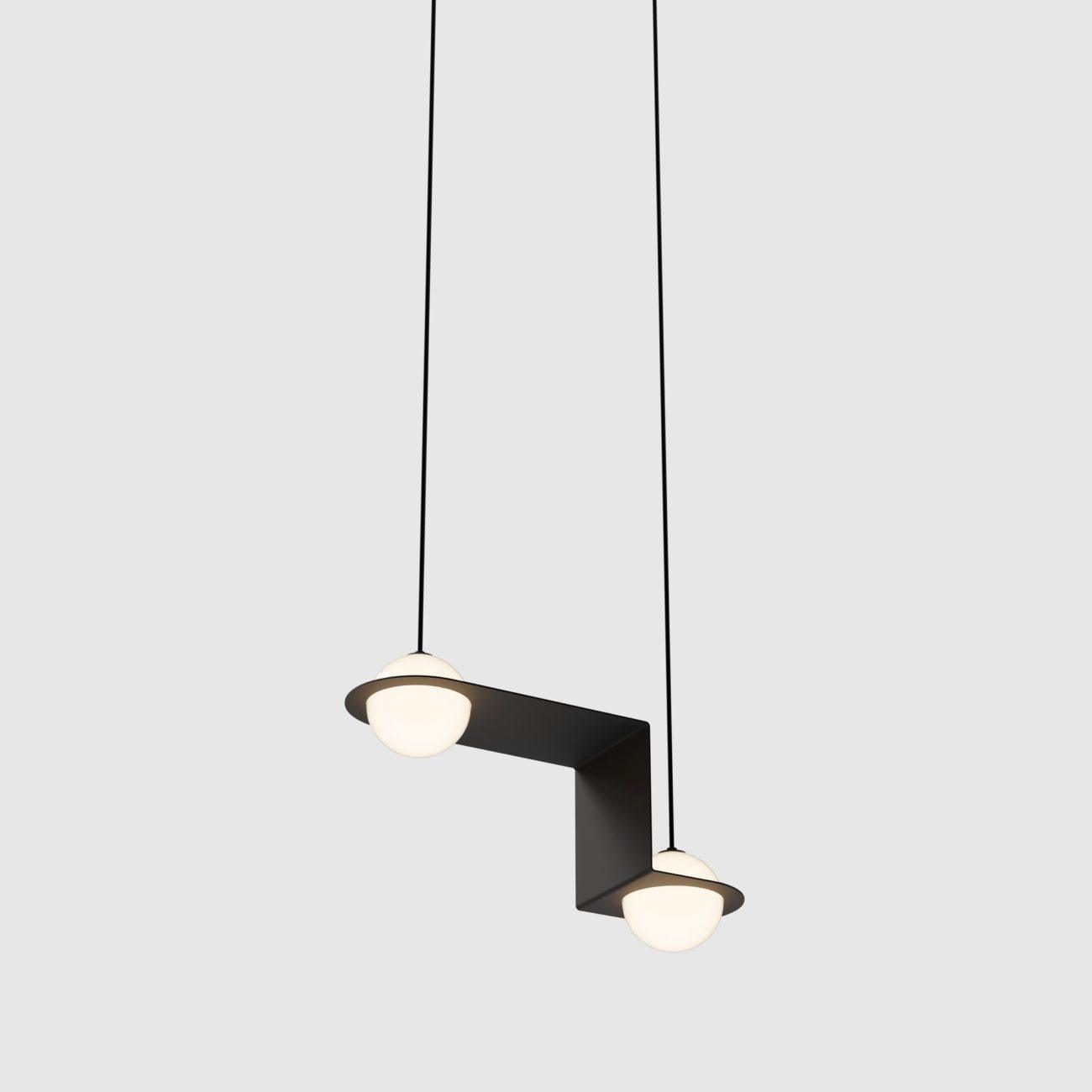 Selan Black Glass Pendant Lamp - Neutralighting