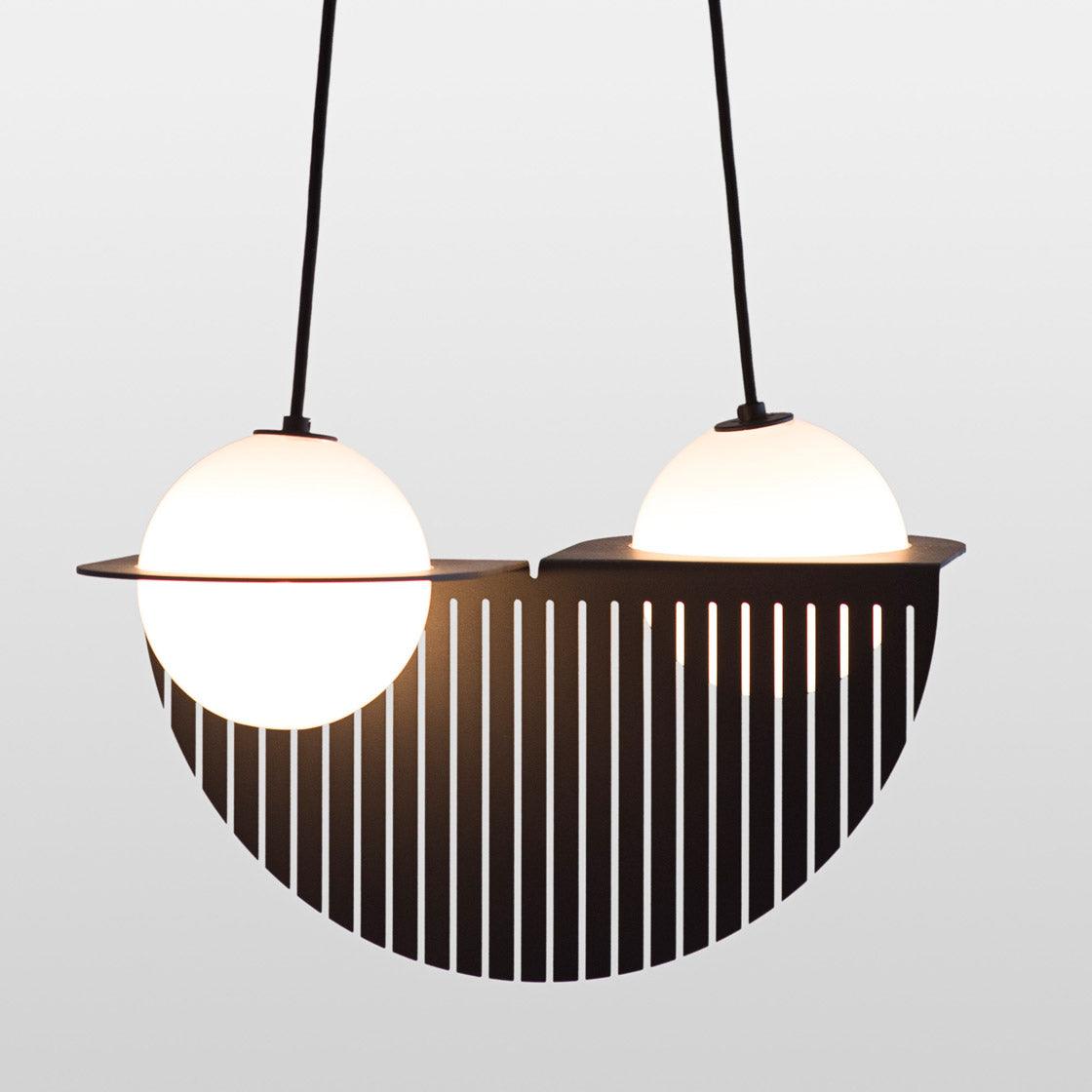 Selan Black Glass Pendant Lamp - Neutralighting