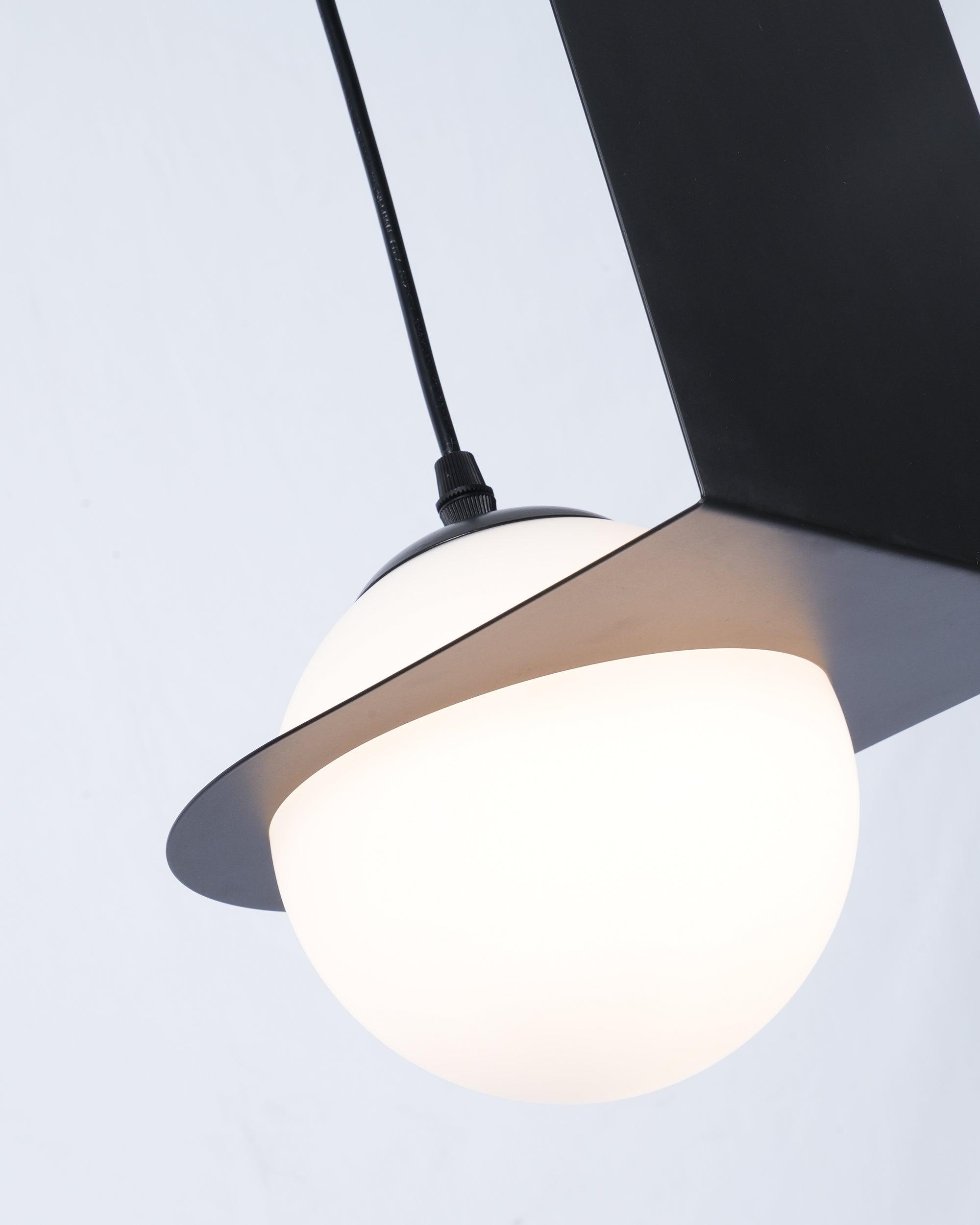 Selan Black Glass Pendant Lamp - Neutralighting